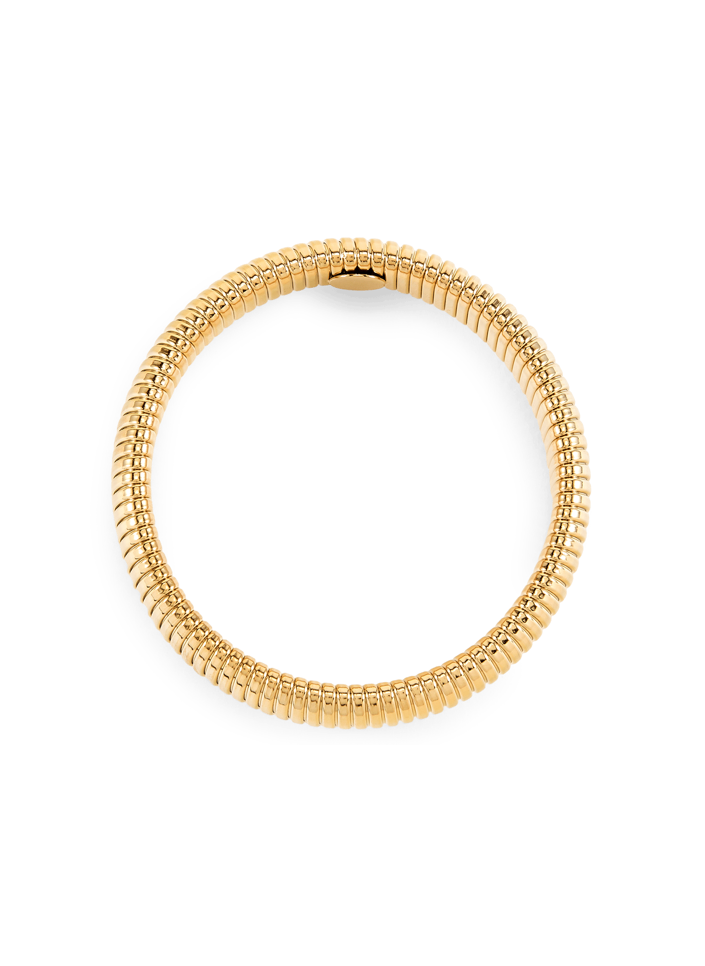 Ribbed flexible mesh bangle bracelet AU PRINTEMPS PARIS Golden