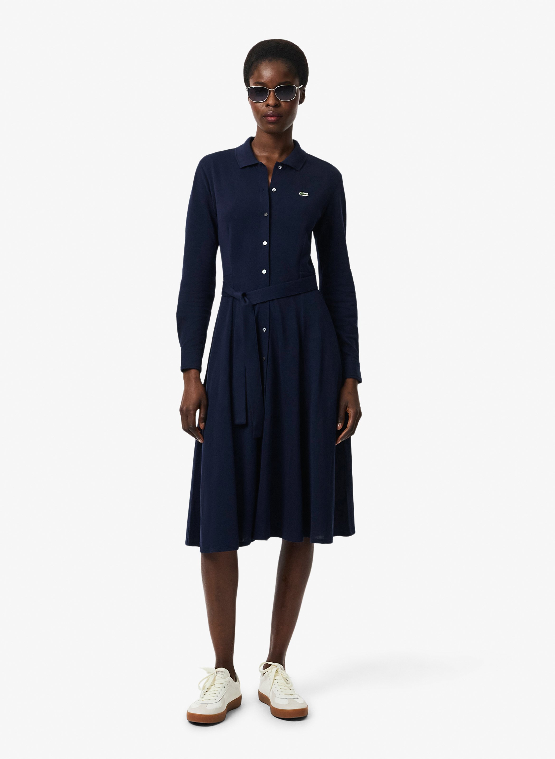 Eng anliegendes Polokleid aus Baumwolle LACOSTE