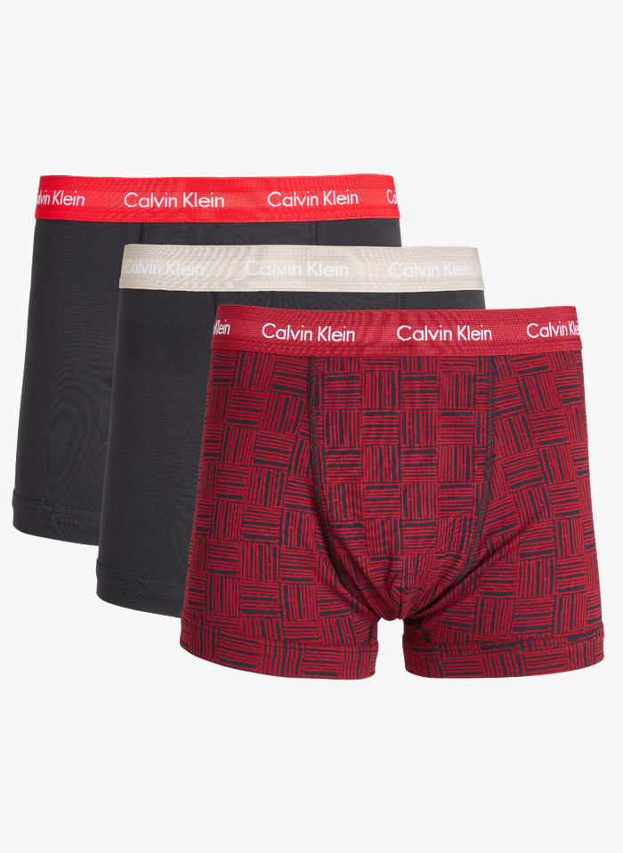 CALVIN KLEIN UNDERWEAR Lot de 3 boxers en coton stretch | Multicolore