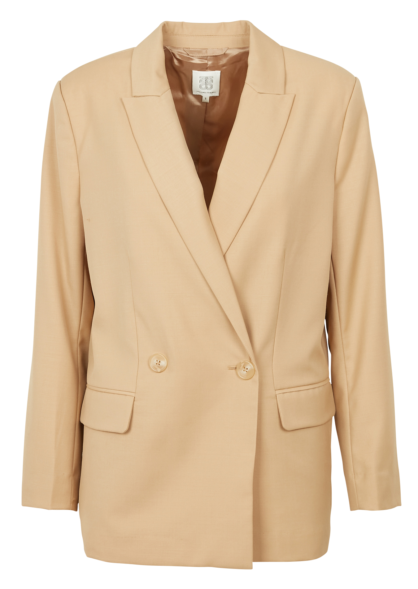 Veste col tailleur  SECOND FEMALE Beige