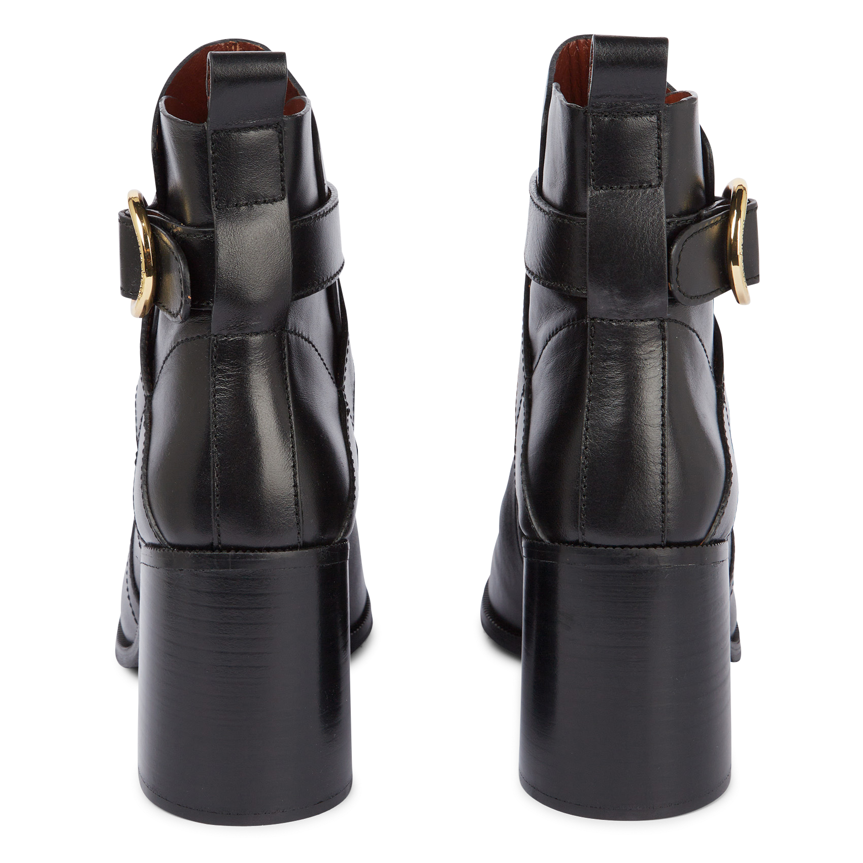 Heeled leather boots SEE BY CHLOE Black