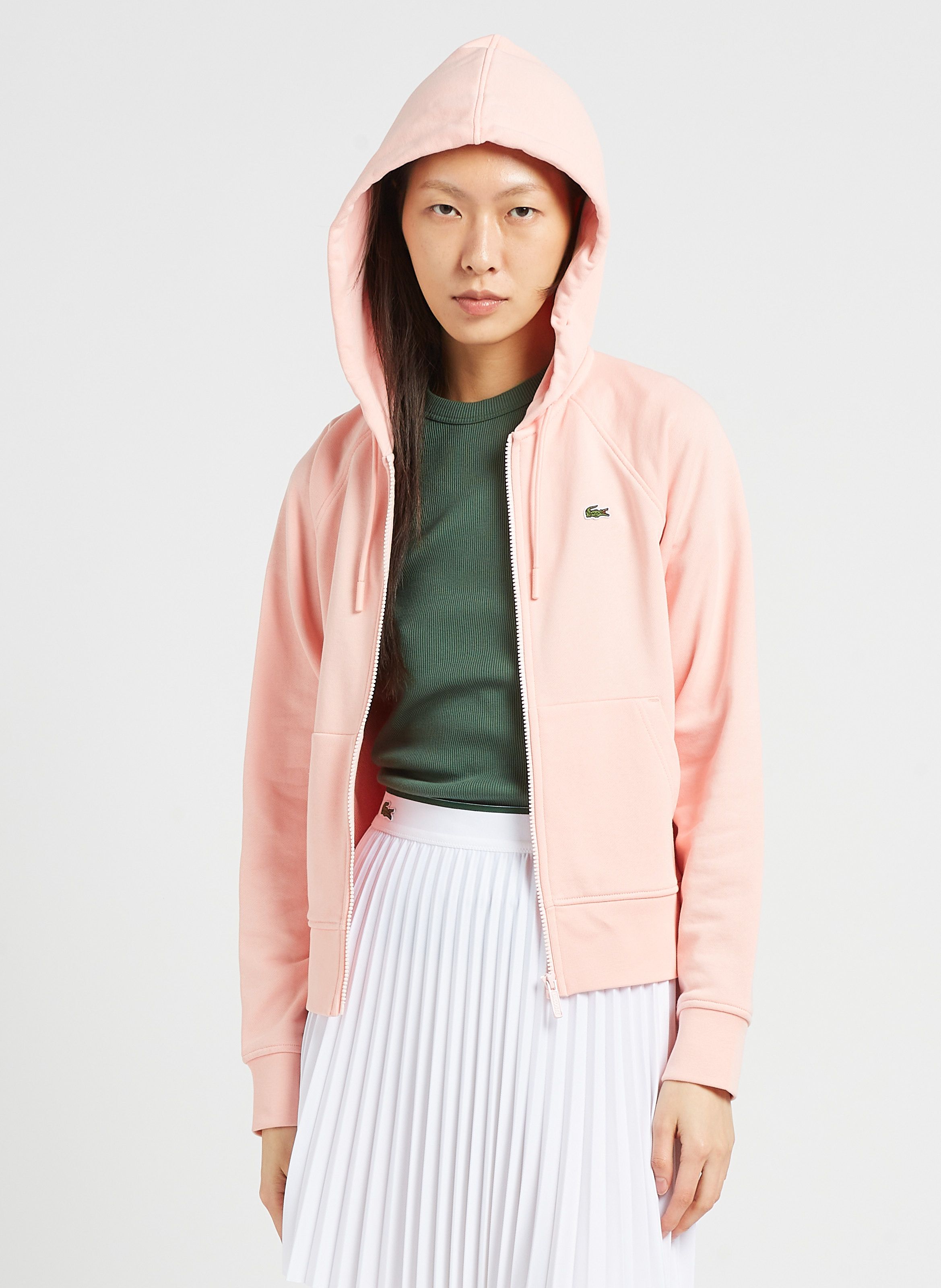 Sweat Capuche En Coton M lang Fleece Cherry Tree Lacoste Femme