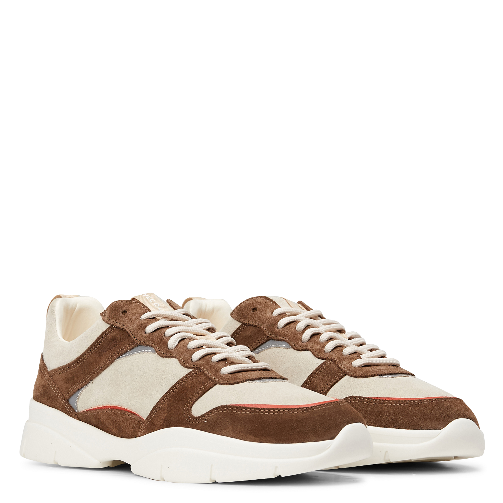 Baskets basses en cuir RIVECOUR Marron