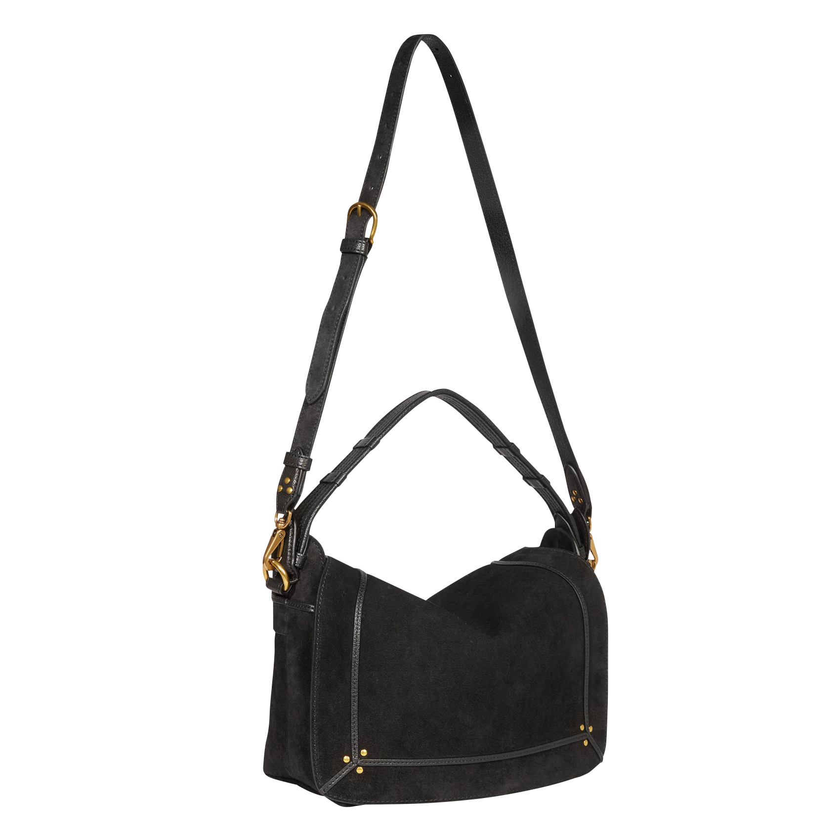 Suede messenger bag JEROME DREYFUSS Black