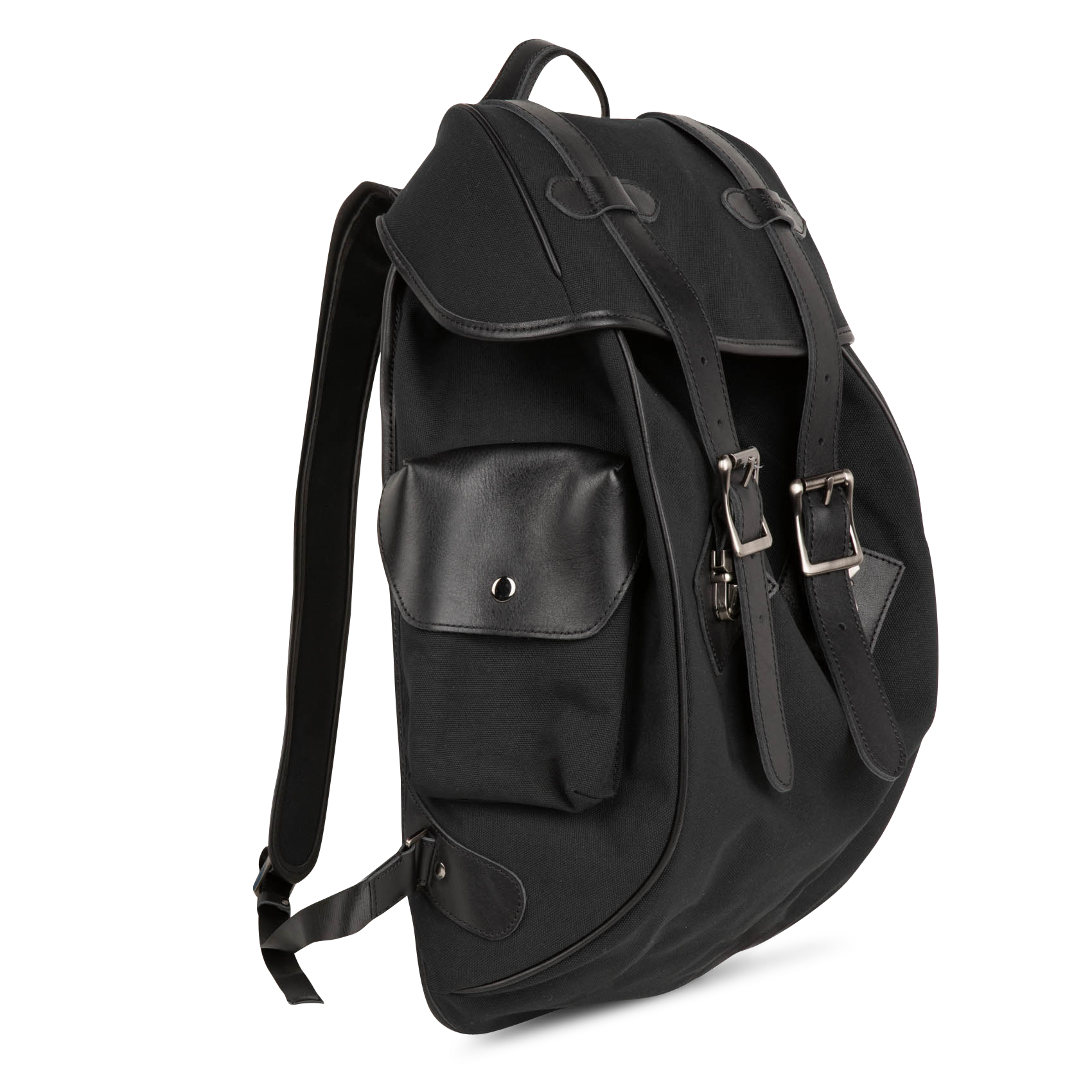 Two-tone leather backpack SIR EDWARD Black