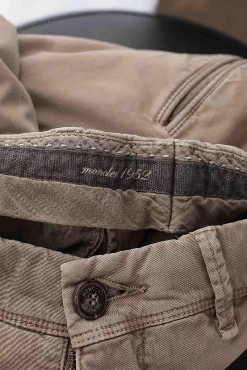 Cotton pants MONCLER - Seconde Main Brown