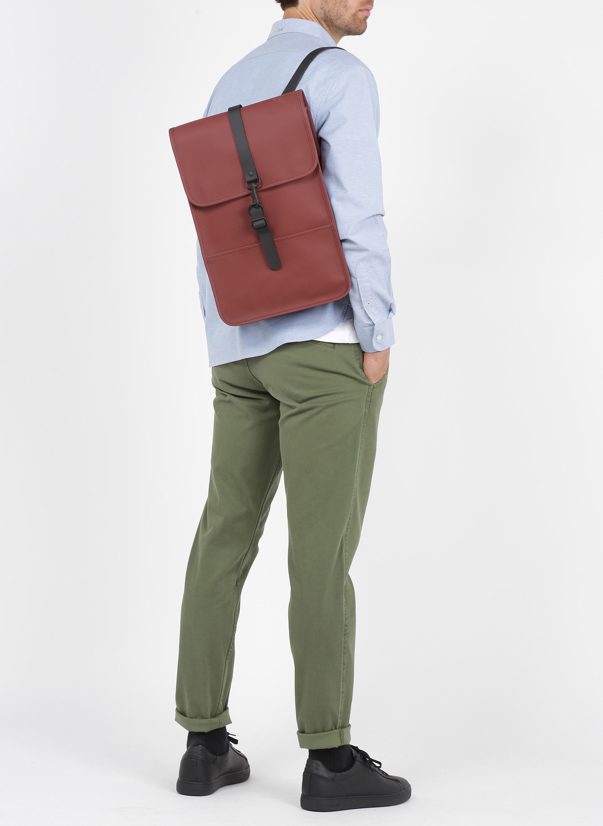 Chemise col américain regular fit en coton mélangé DOCKERS Bleu