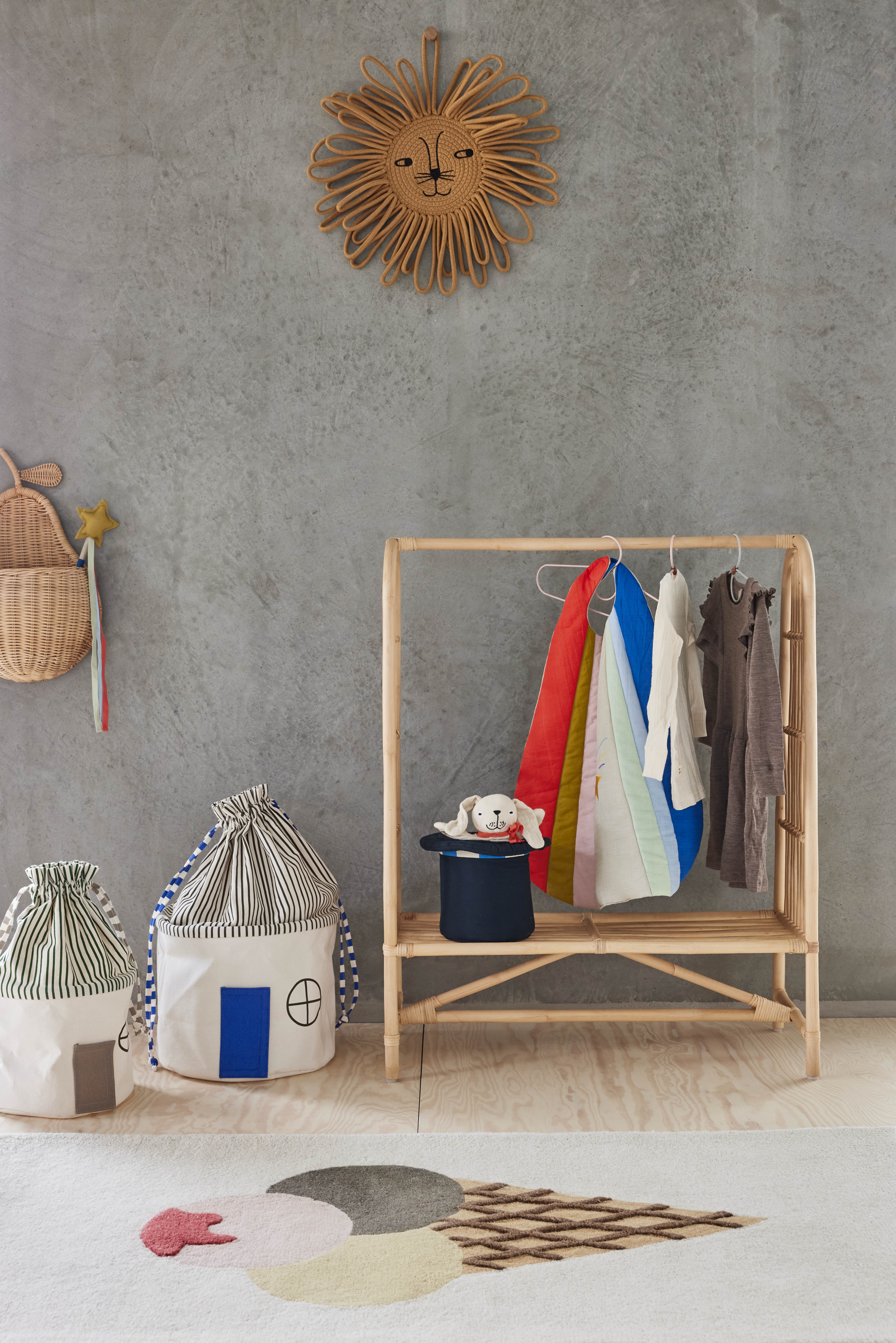 Cotton storage basket OYOY LIVING DESIGN Blue