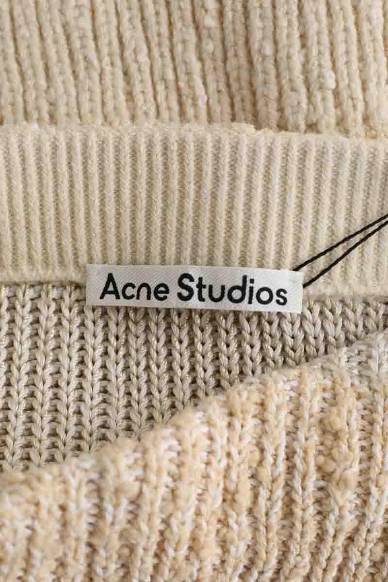 Cotton mini skirt ACNE STUDIOS - Seconde Main Beige
