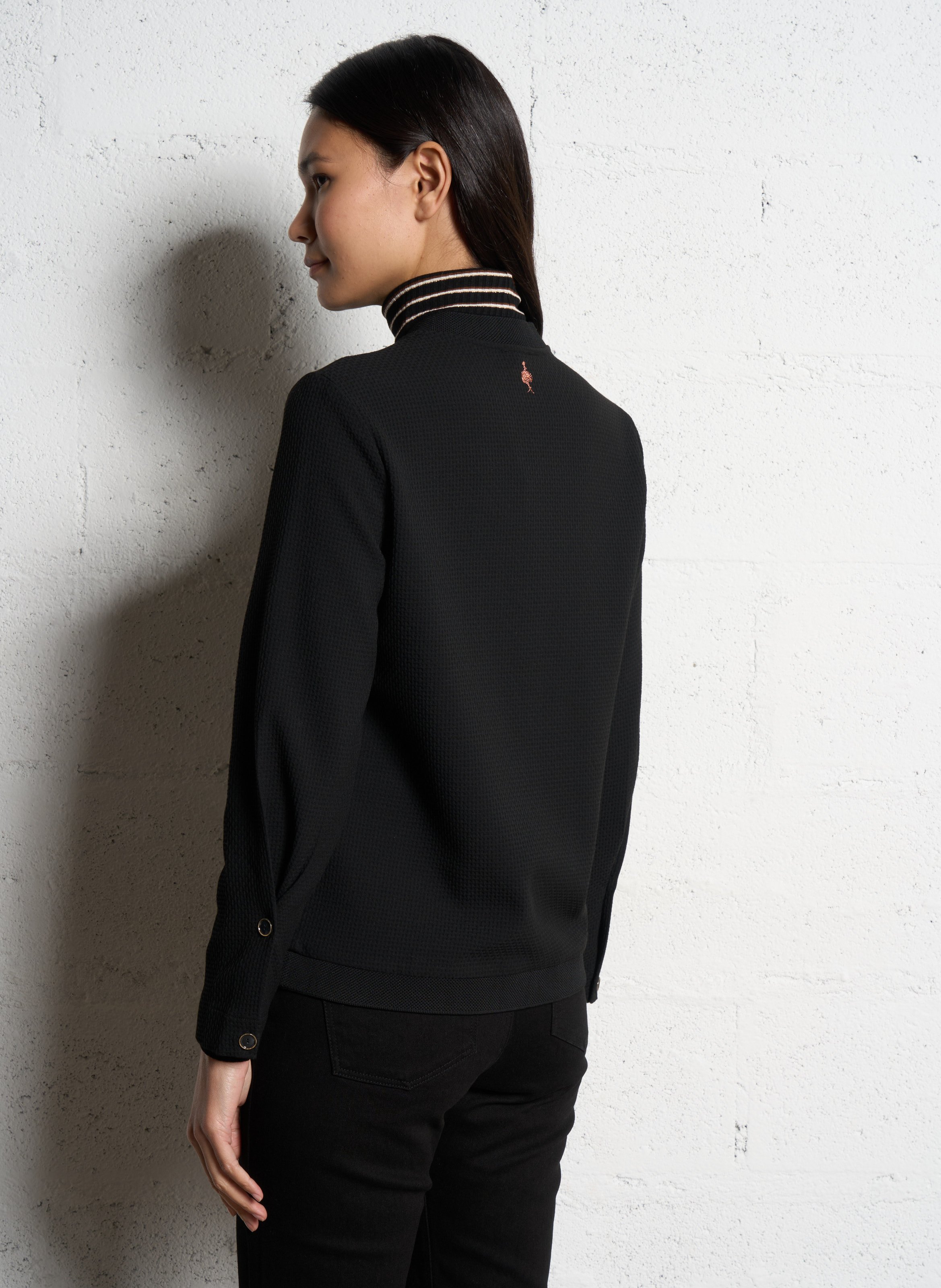 Vest van wol ONE STEP Zwart