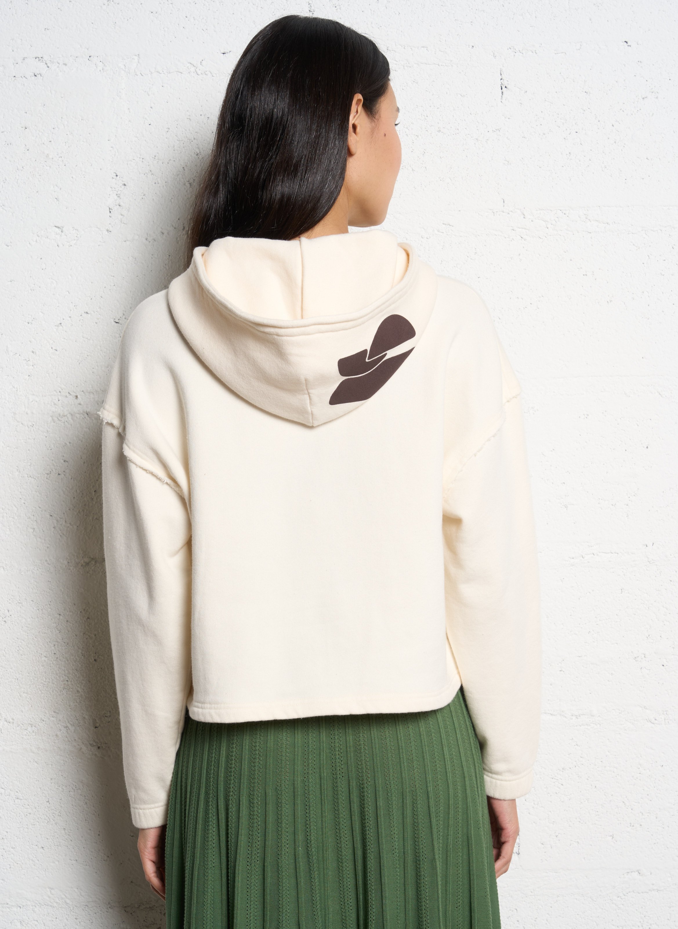 Sweat droit en coton mélangé BA&SH Beige