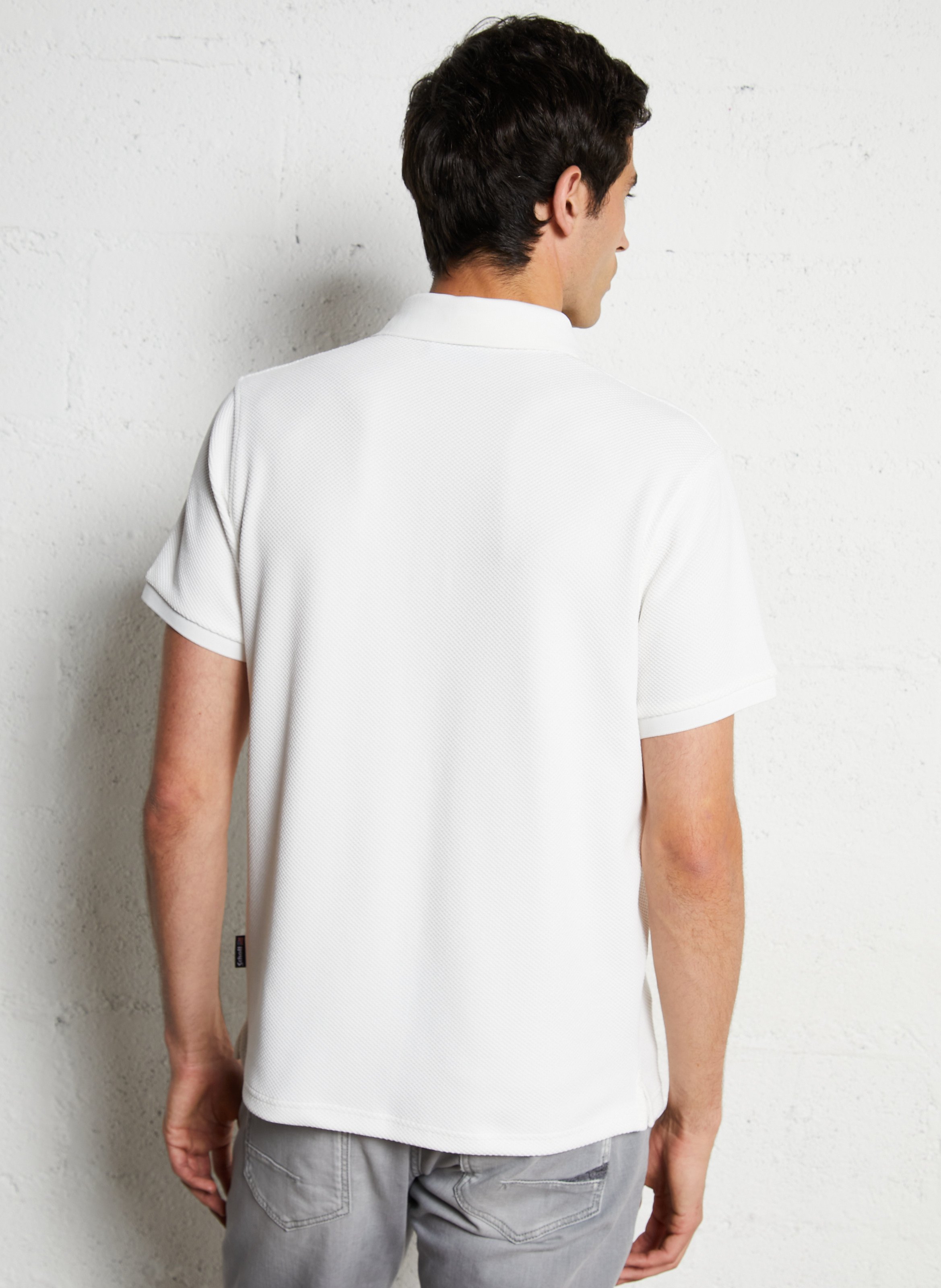 Poloshirt SCHOTT Weiss