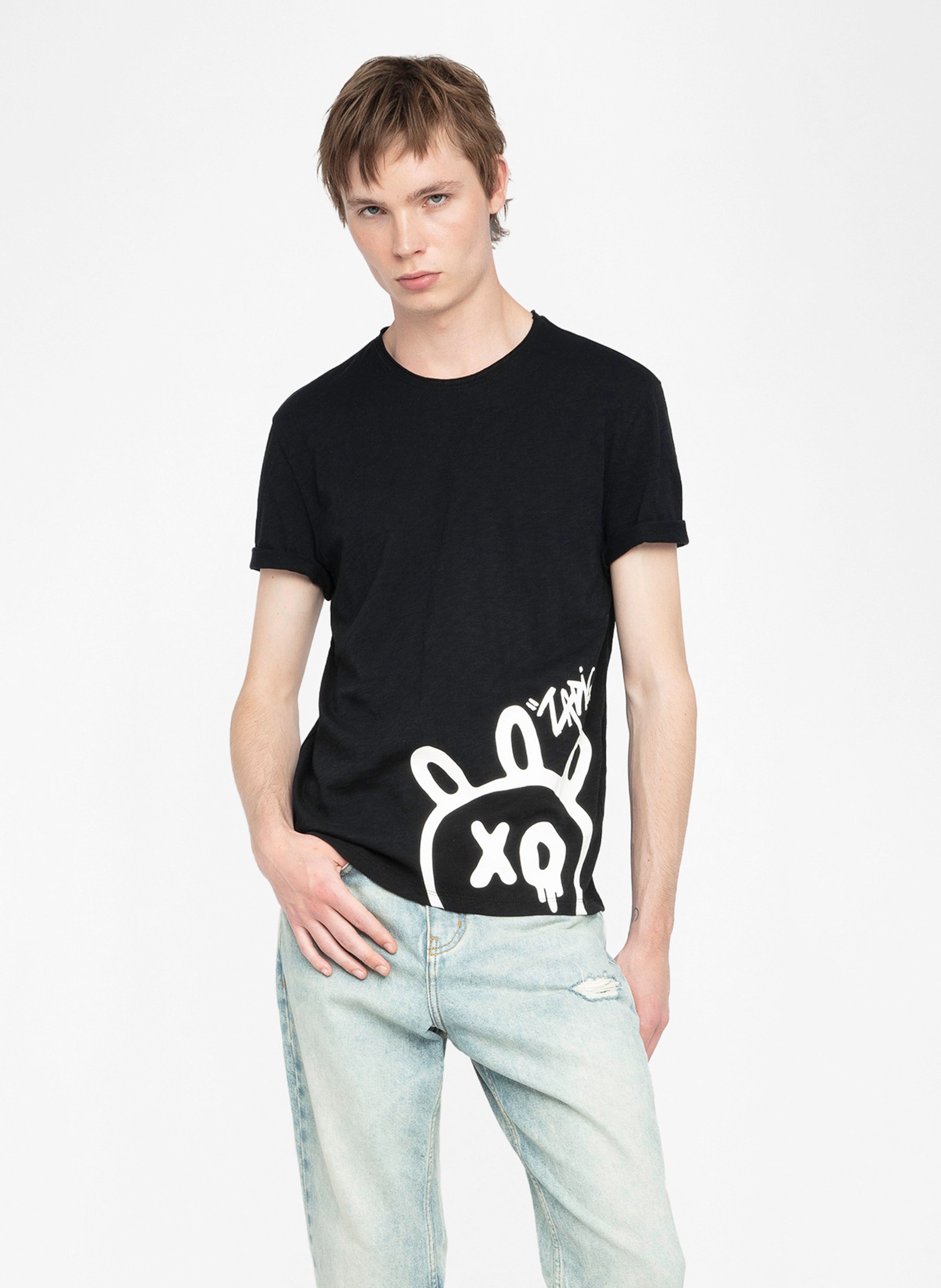 Tee-shirt col rond en coton ZADIG&amp;VOLTAIRE