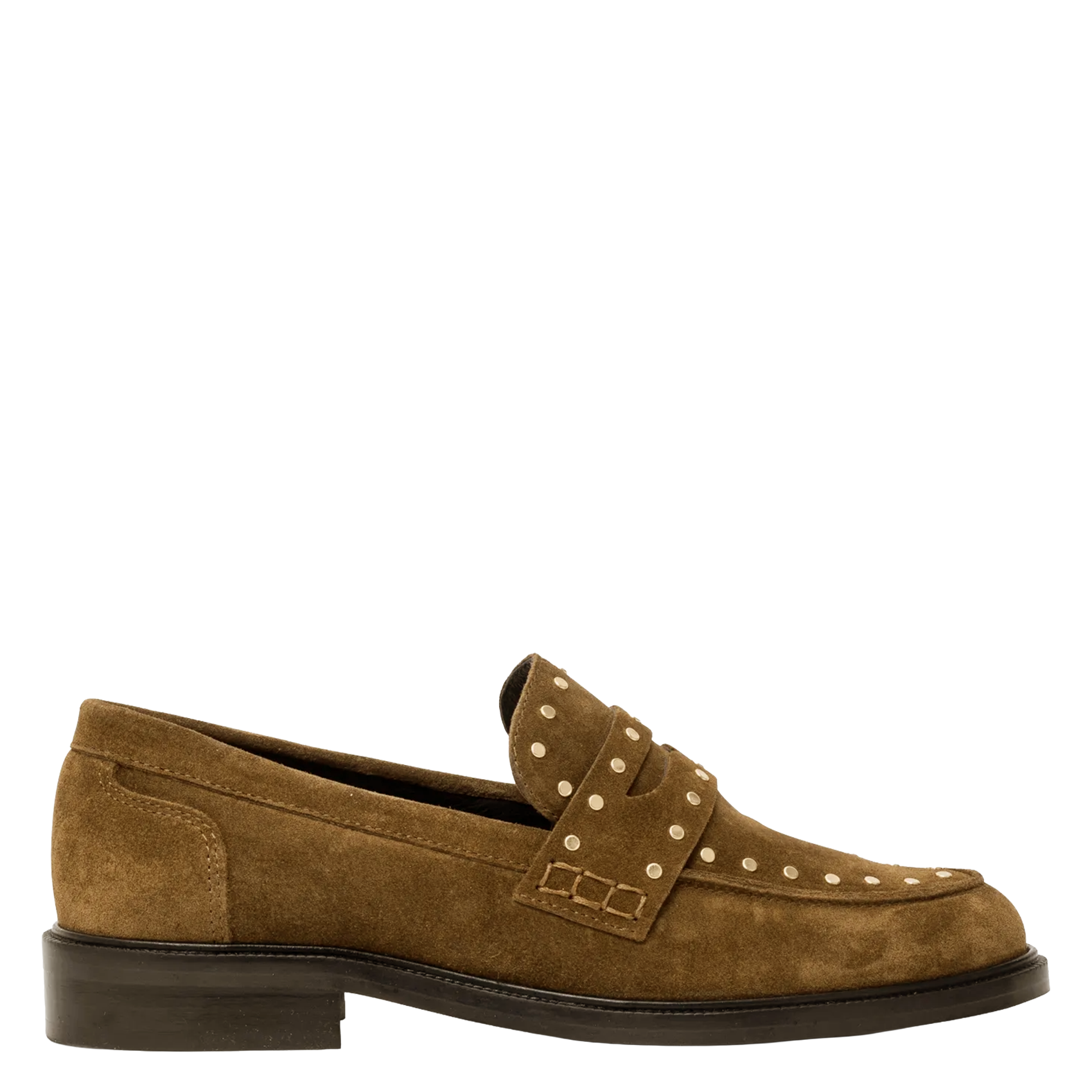 Leather loafers BOCAGE Brown