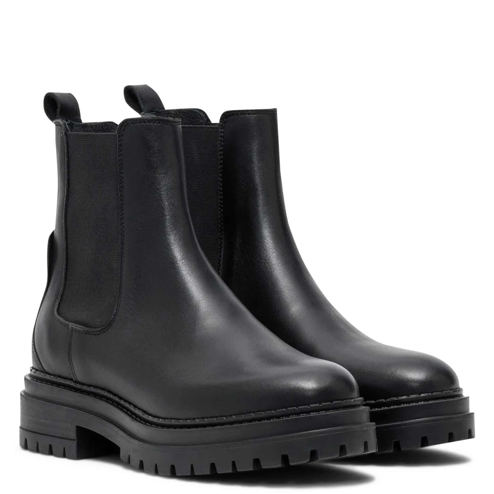 Bianca leather ankle boots BOCAGE Black