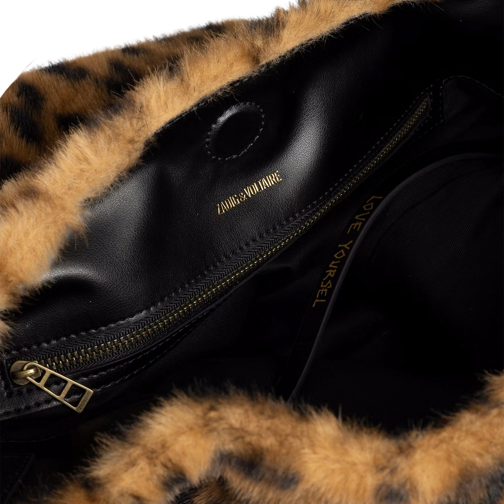 Faux fur tote bag ZADIG&VOLTAIRE Brown