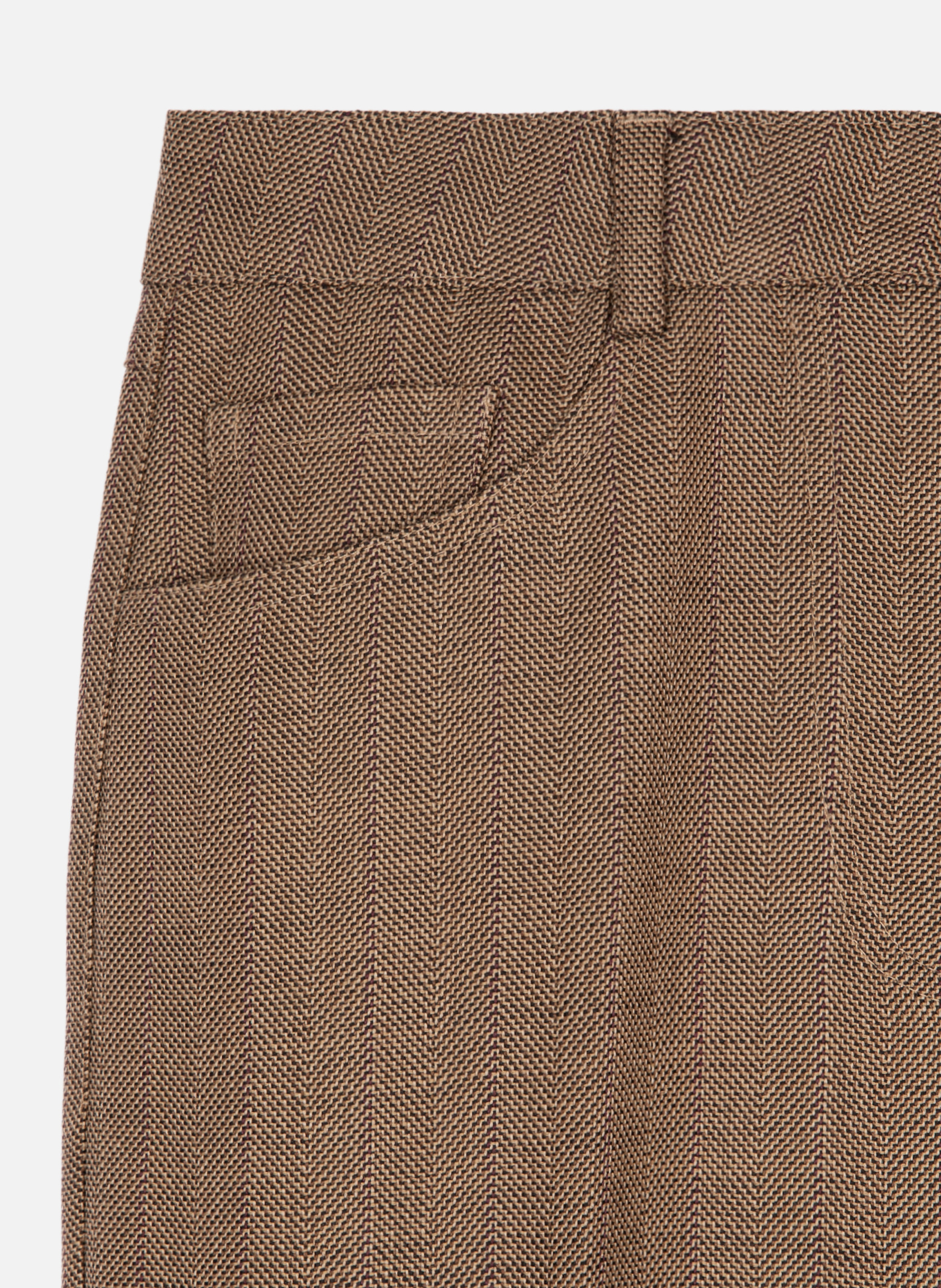 Pantalon tailleur bootcut THE KOOPLES Marron