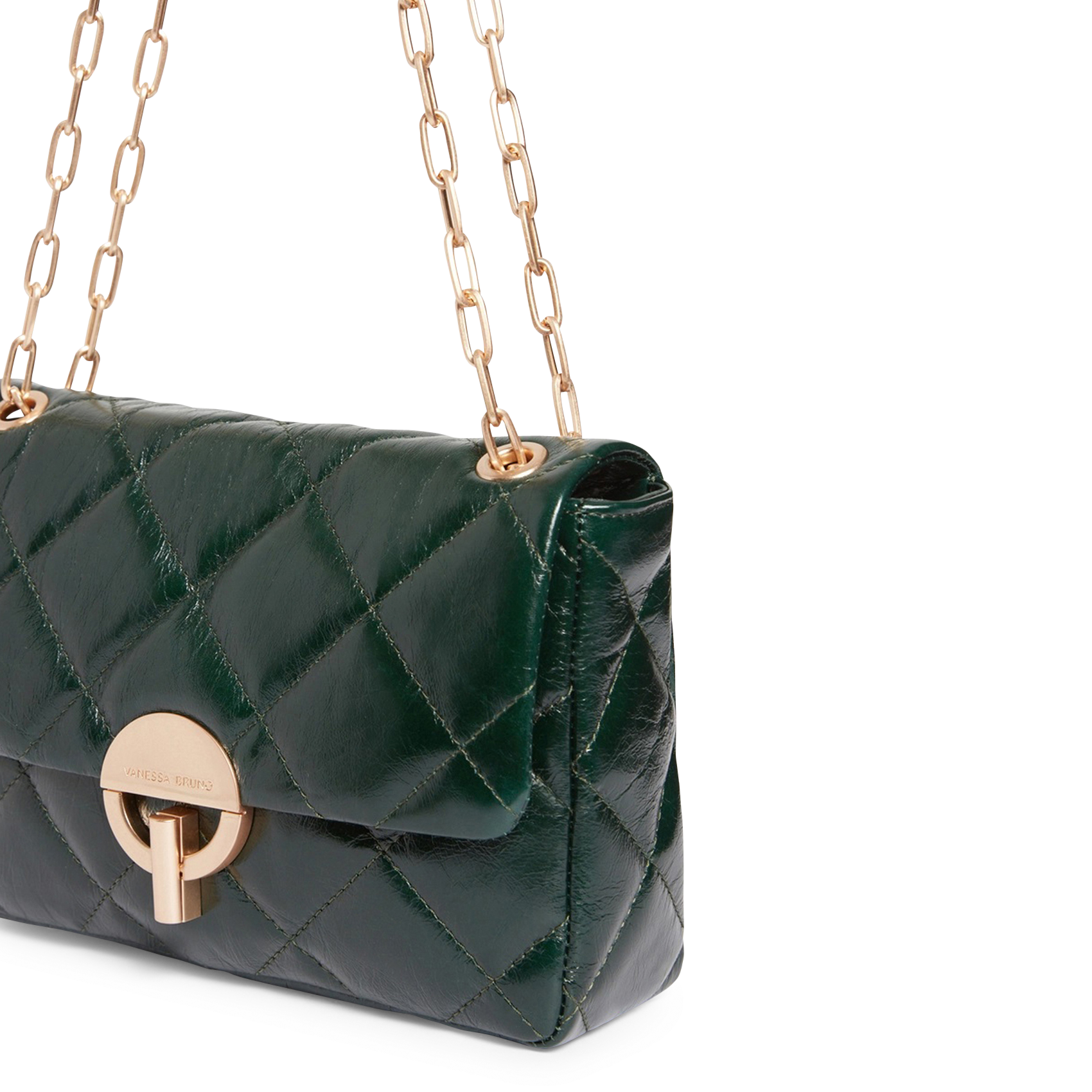 Dori leather shoulder bag VANESSA BRUNO Green