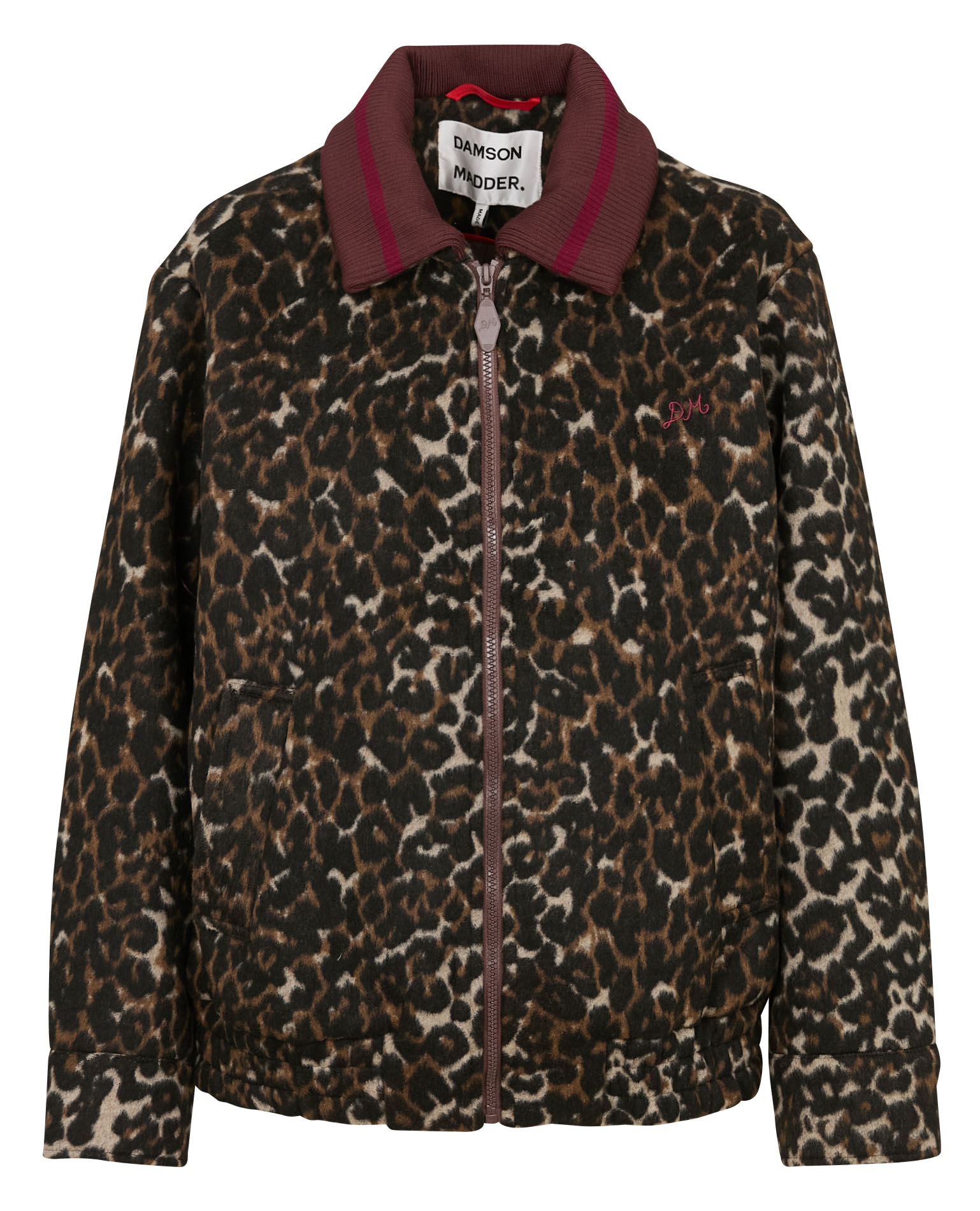 Veste col classique imprimé léopard DAMSON MADDER Multicolore