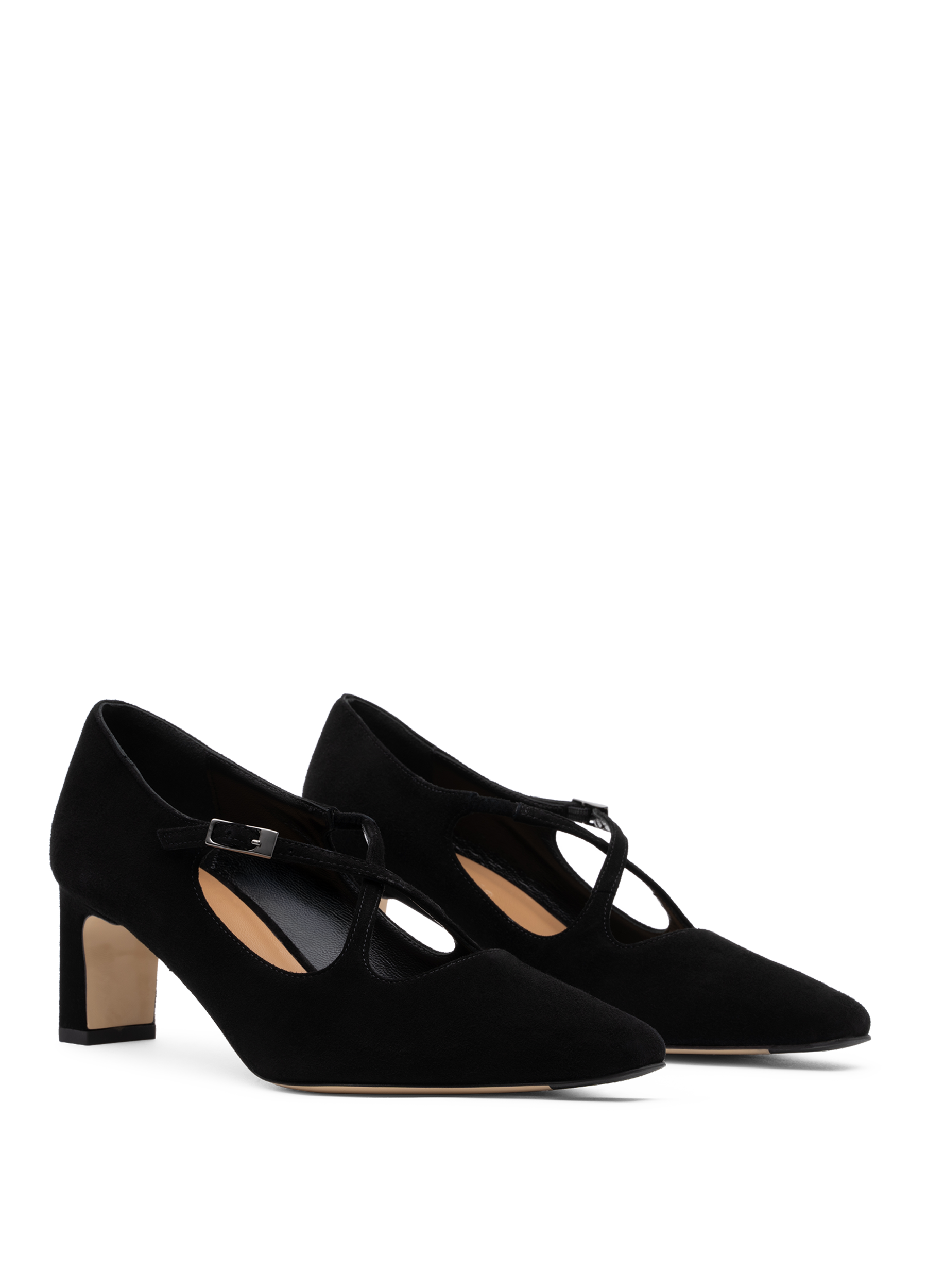 Black goat leather pumps PARALLELE PARIS Black