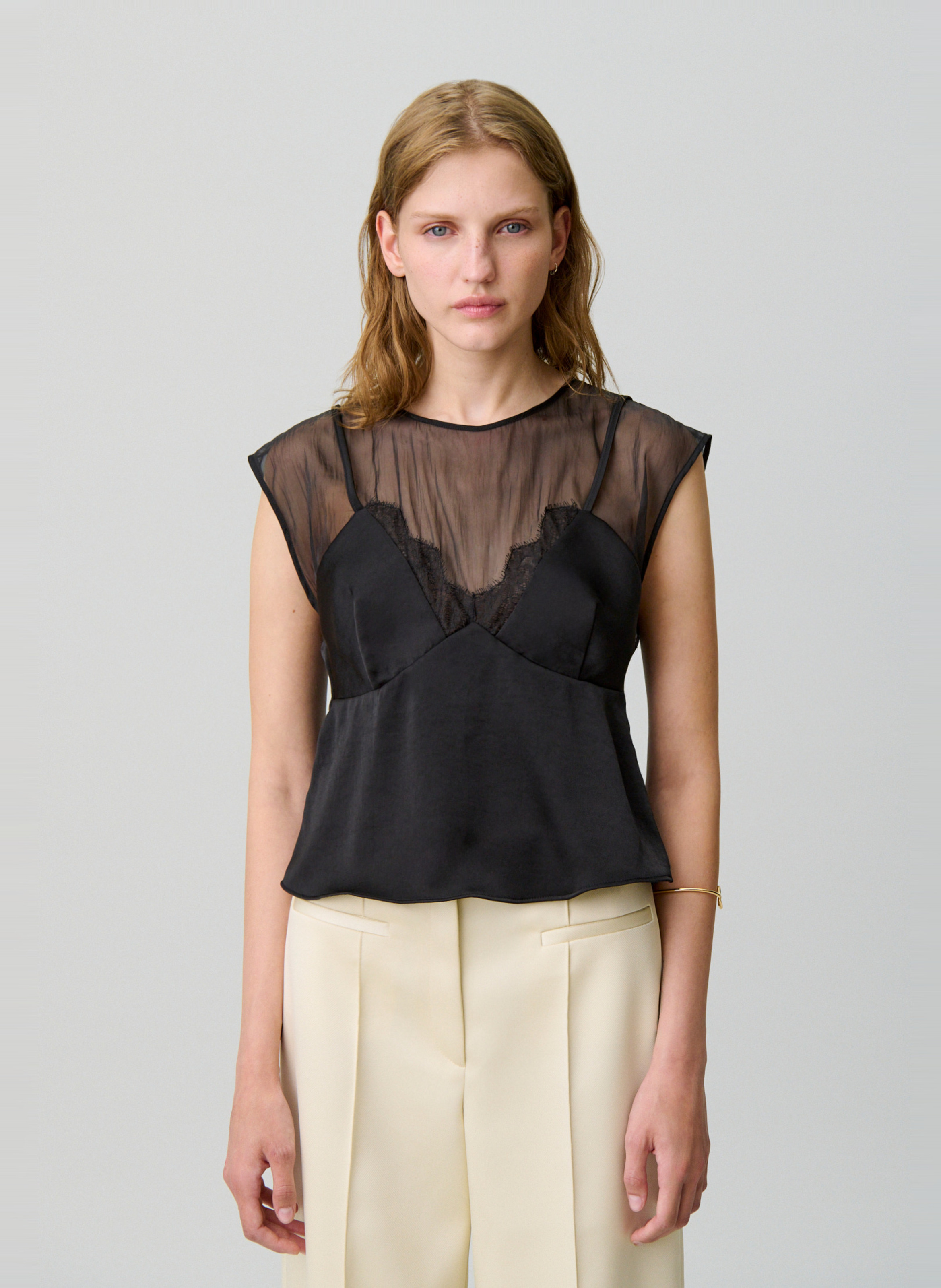 Top col rond  CLAUDIE PIERLOT Noir