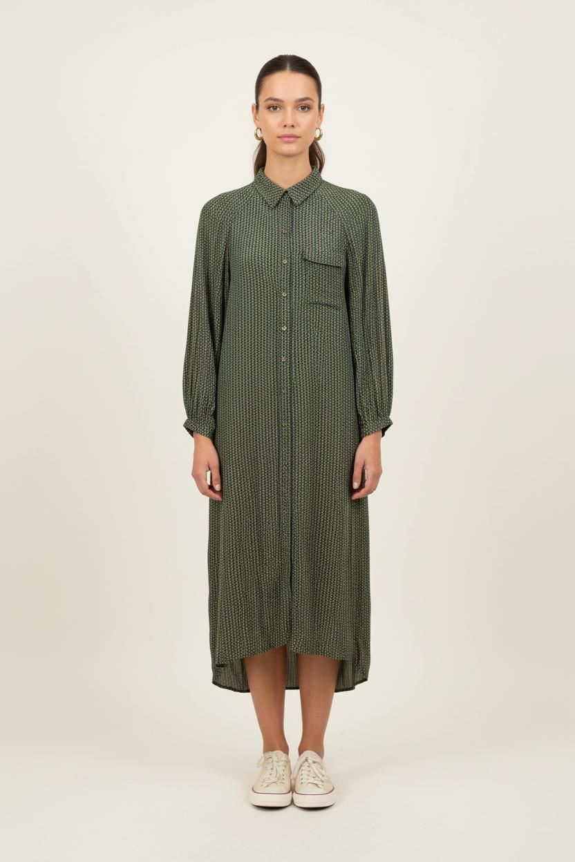 Short & Midi Dress GANNI - Seconde Main Green