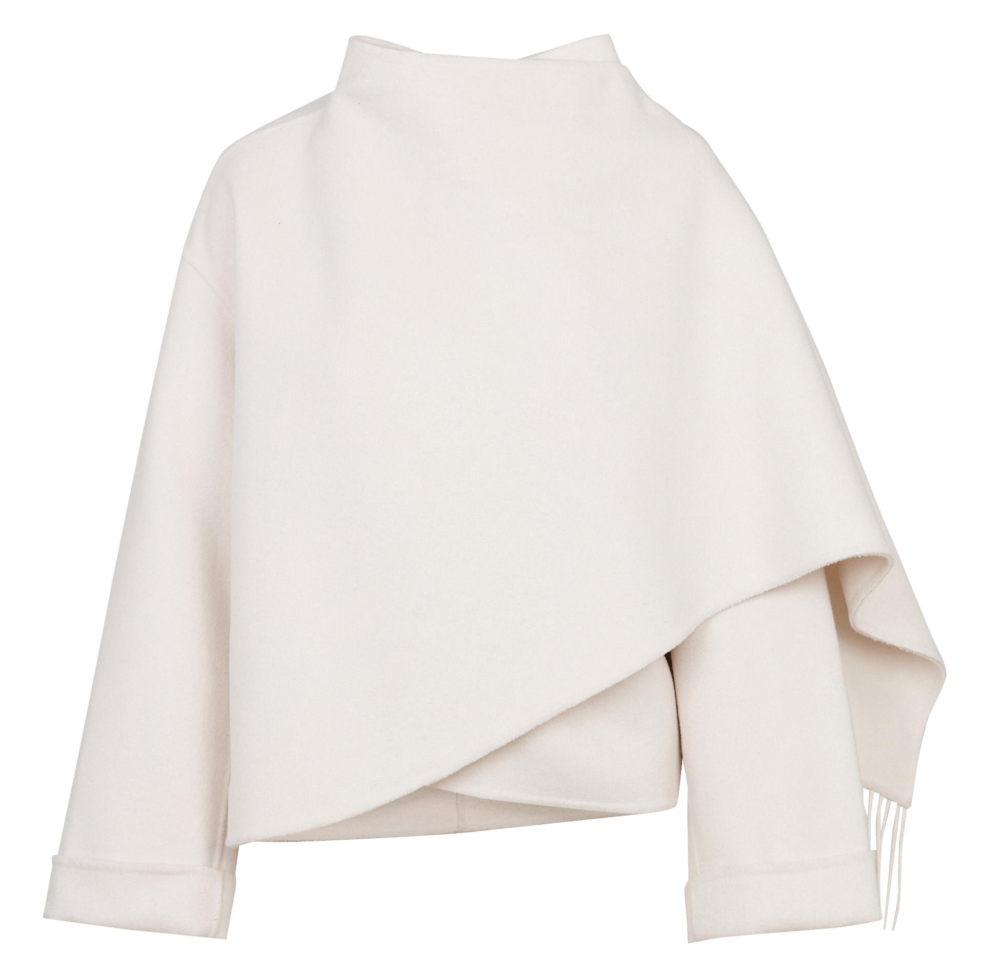 Veste droite avec écharpe IKKS Blanc