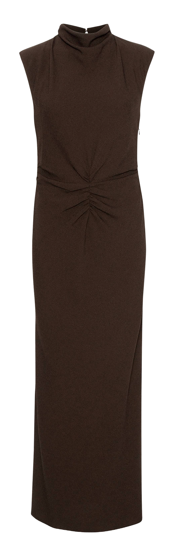 Long high-neck dress ROTATE Brown