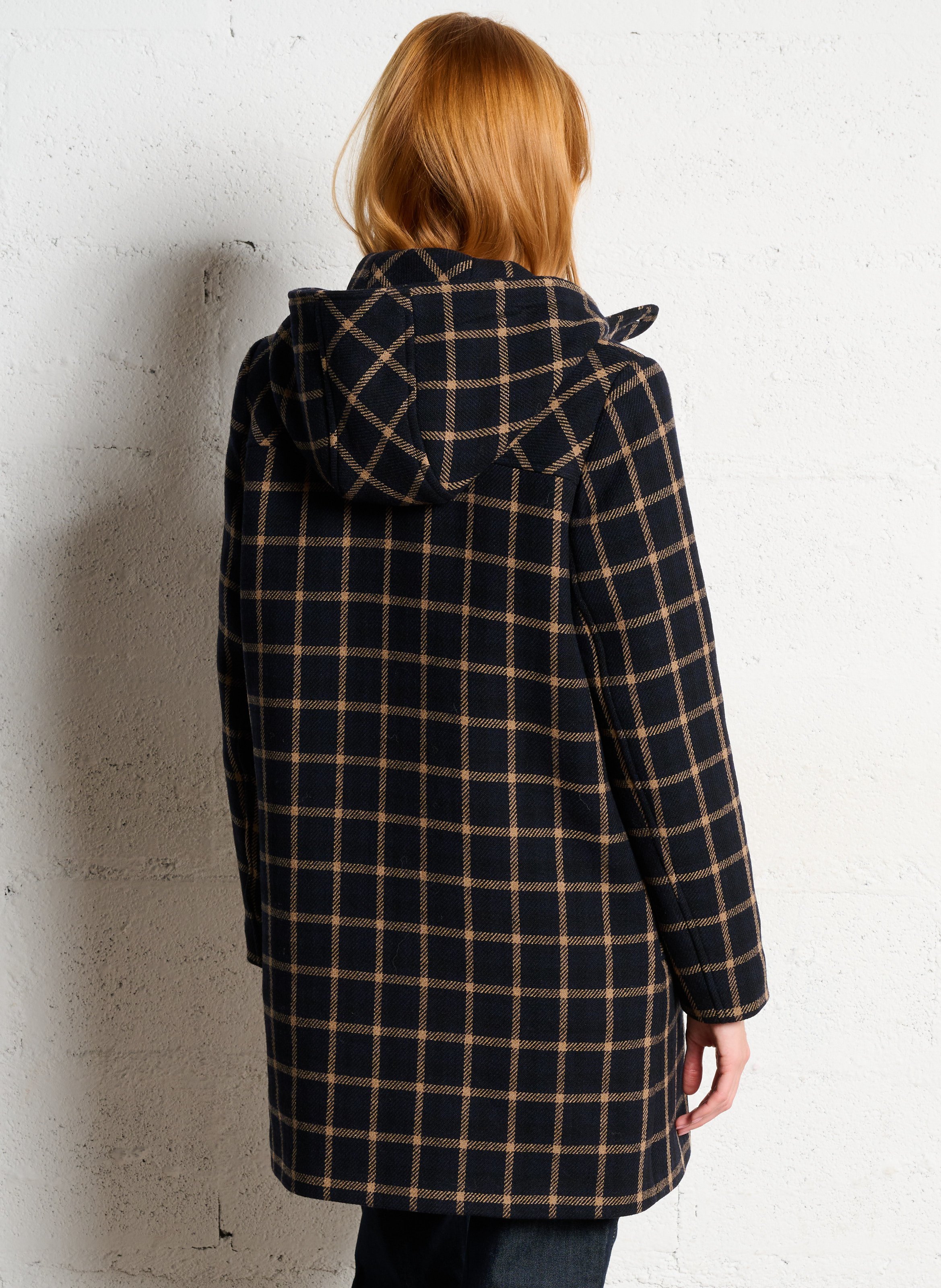 Manteau col montant en laine mélangée ARMOR LUX Bleu