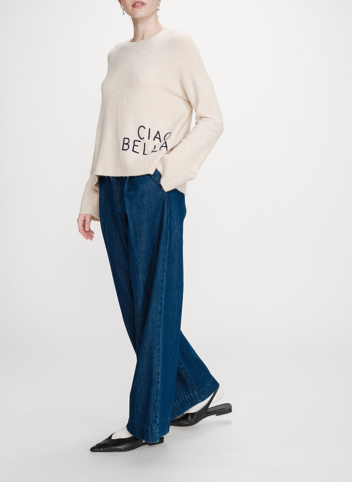 High-neck sweater GRACE ET MILA Blue