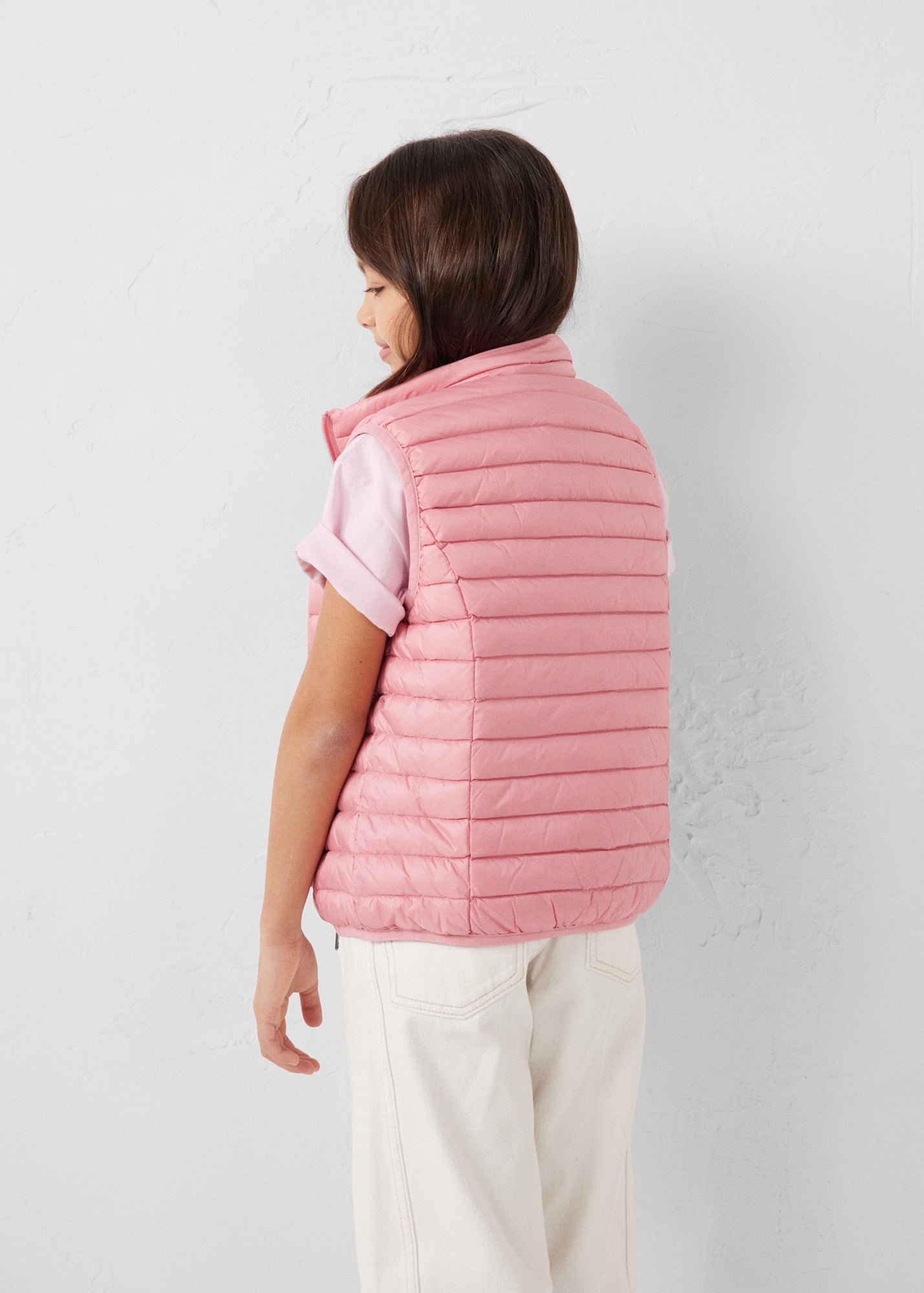 Zoe children's sleeveless puffer jacket JOTT Pink