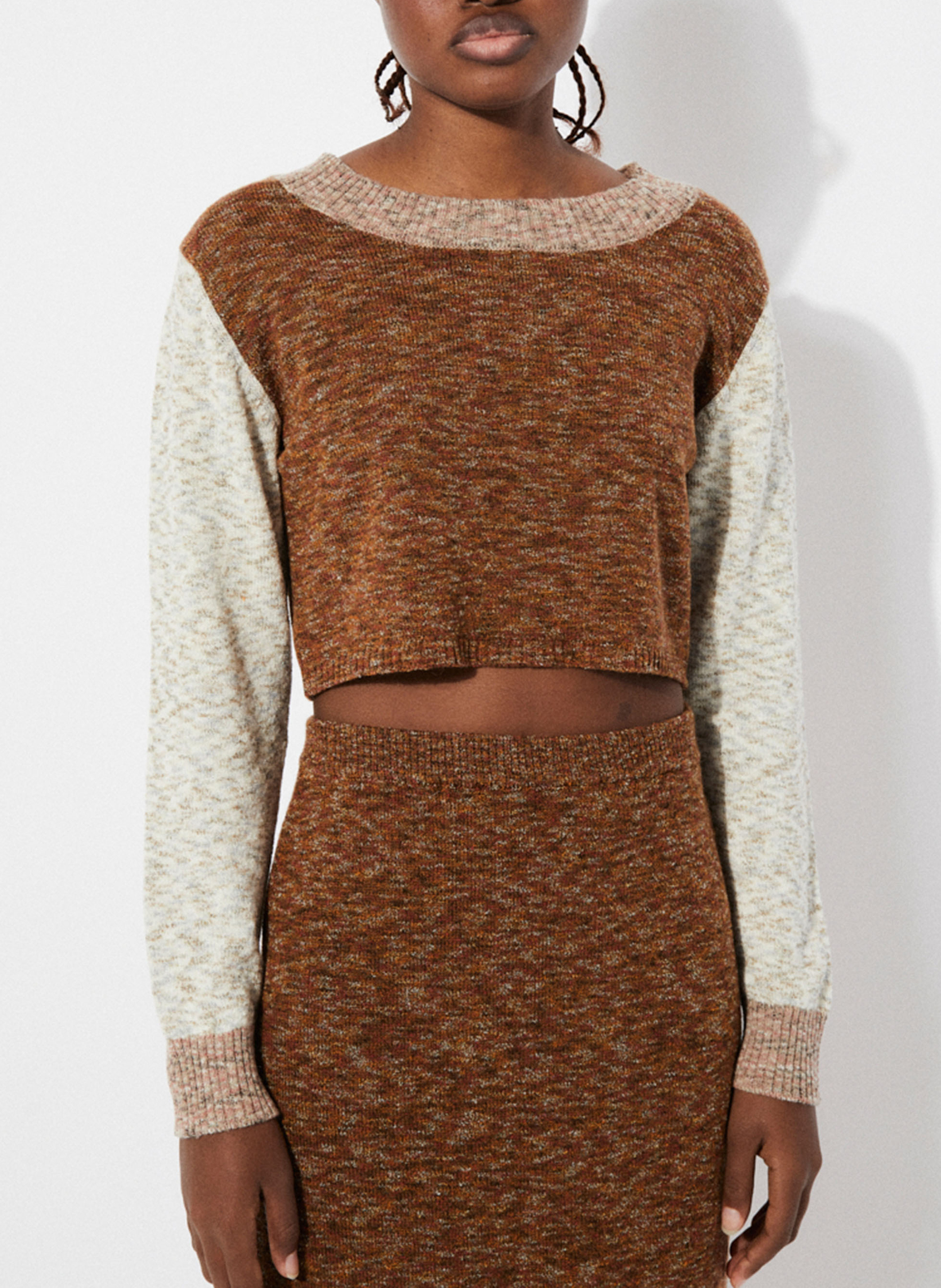 Short straight sweater RITA ROW Blue