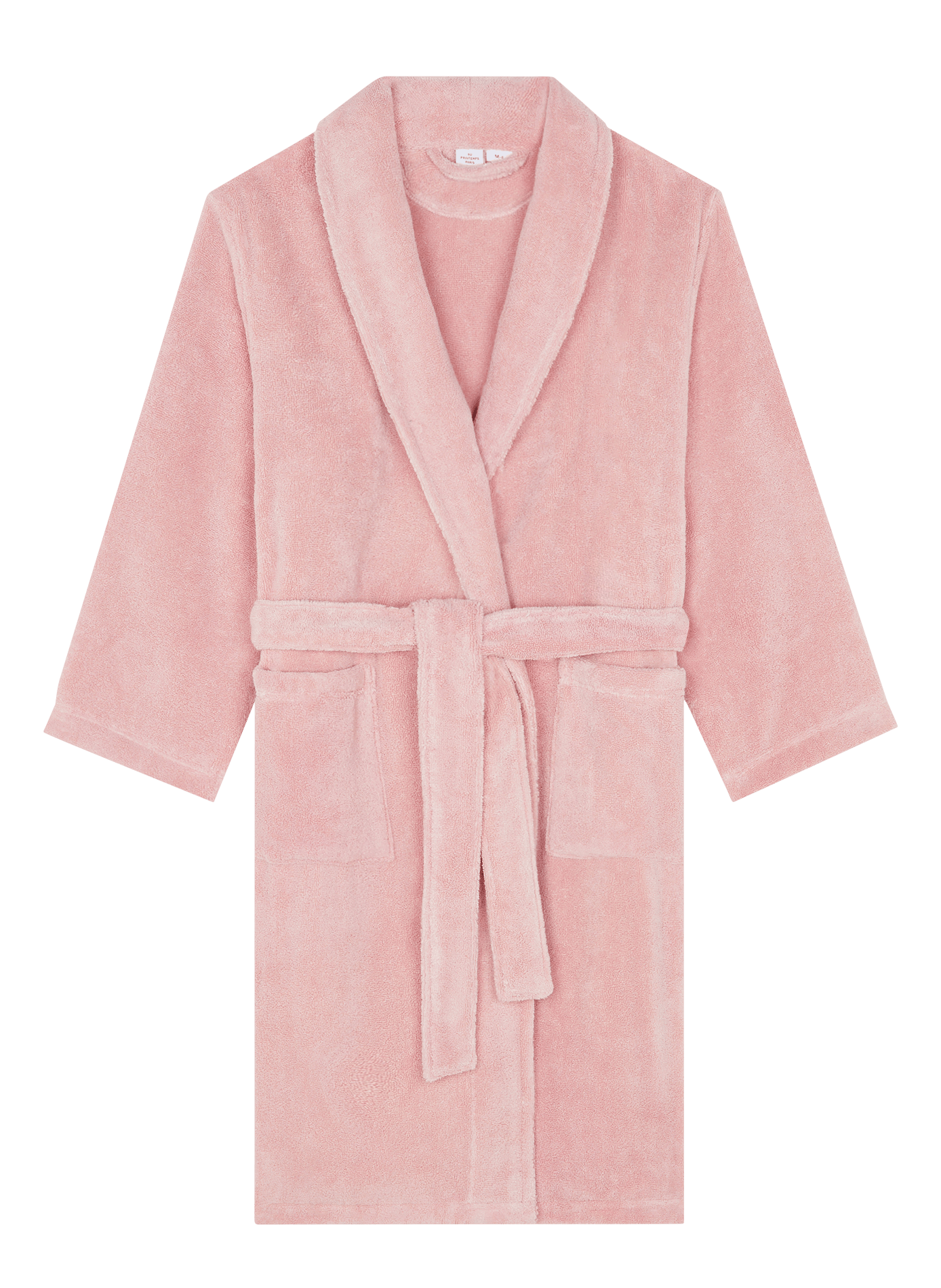 Organic cotton bathrobe AU PRINTEMPS PARIS MAISON Pink