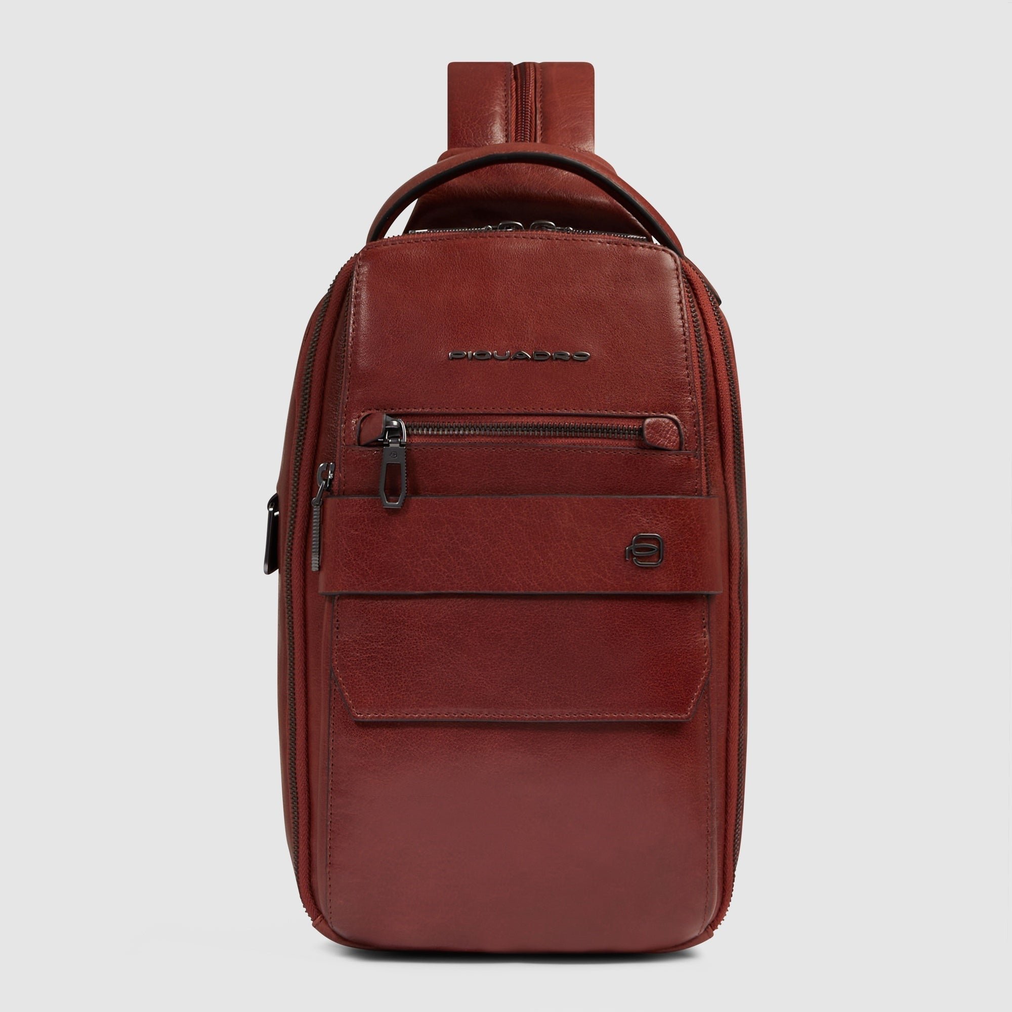 Convertible chest bag into backpack PIQUADRO Red