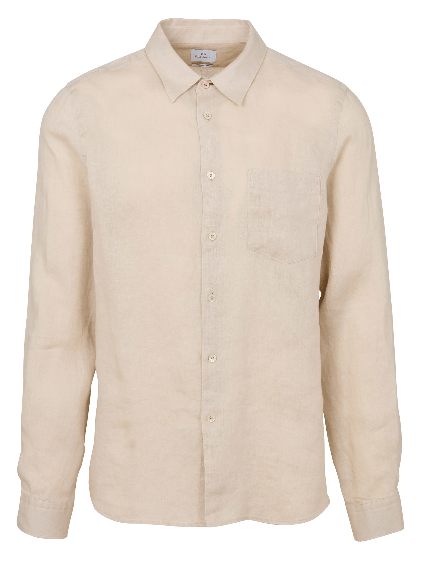 Chemise droite en lin PAUL SMITH Beige