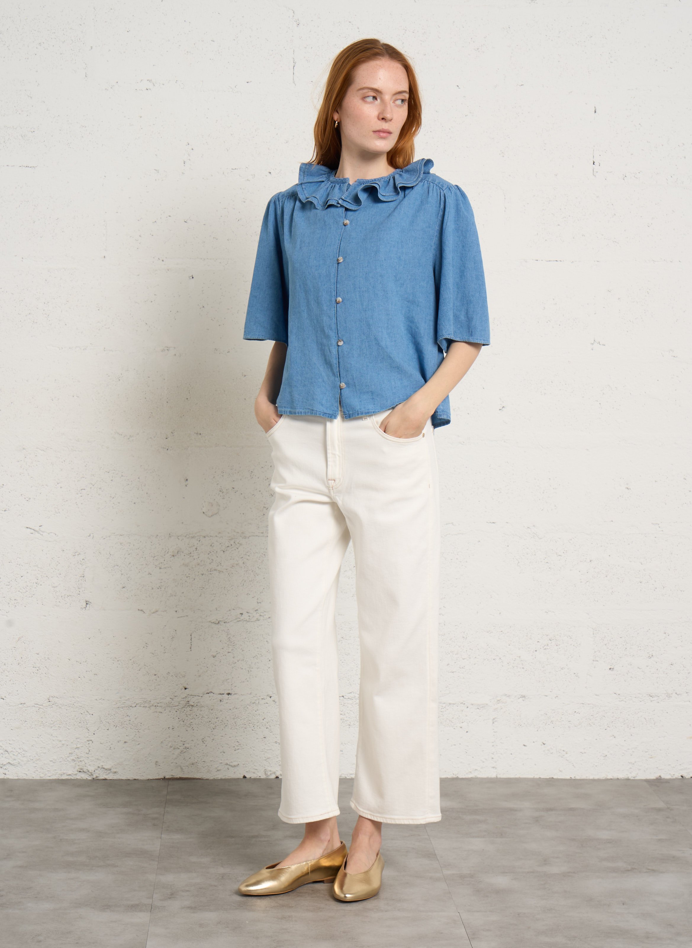 Chinohose aus Baumwoll-Mix 7 FOR ALL MANKIND Weiss