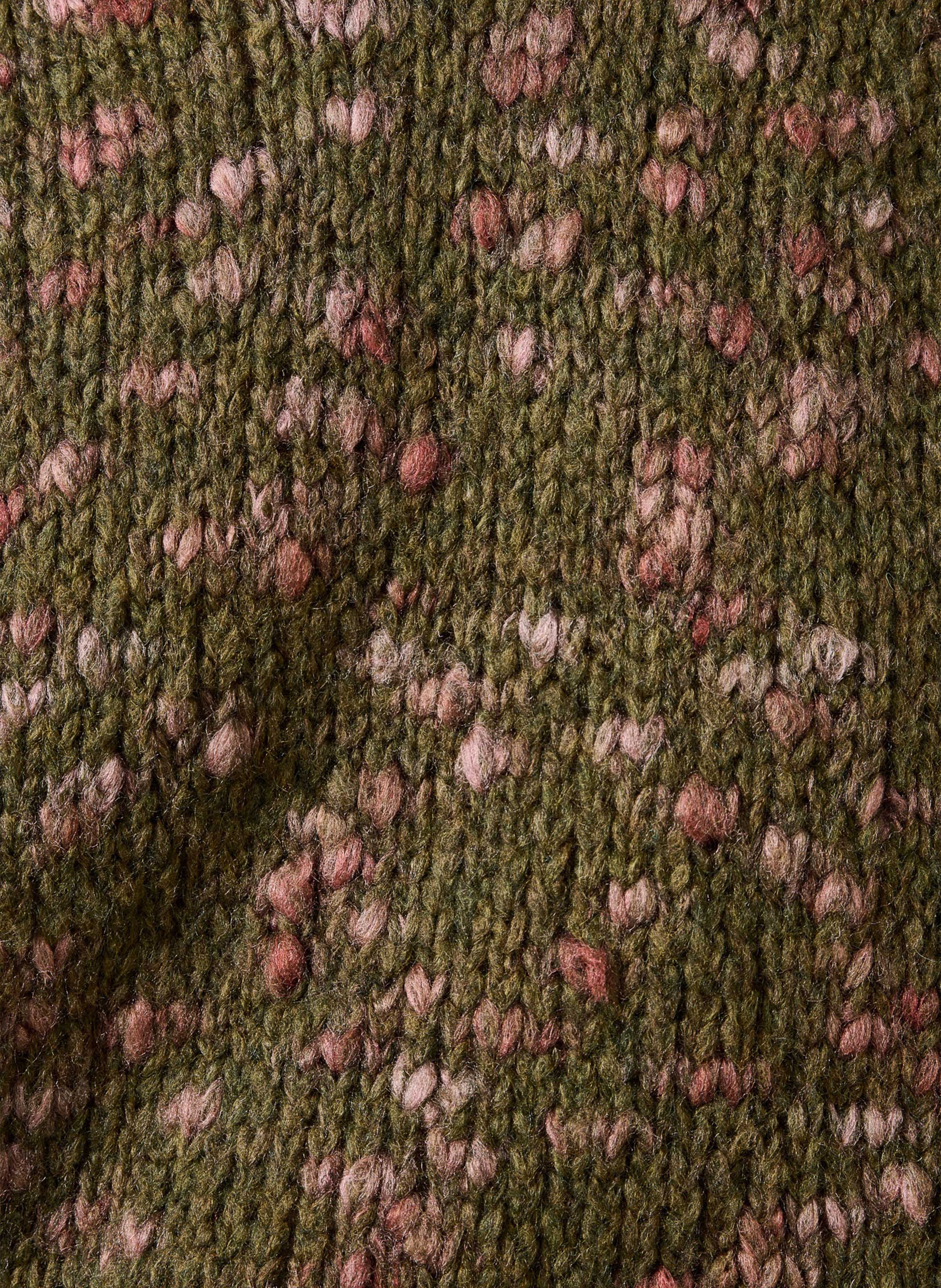 Oversized high-neck knit sweater LA FEE MARABOUTEE Green