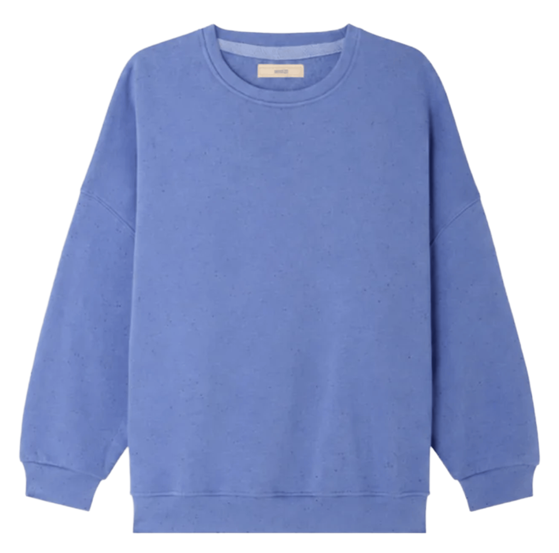 Oversized round-neck cotton-blend sweatshirt SESSUN Blue