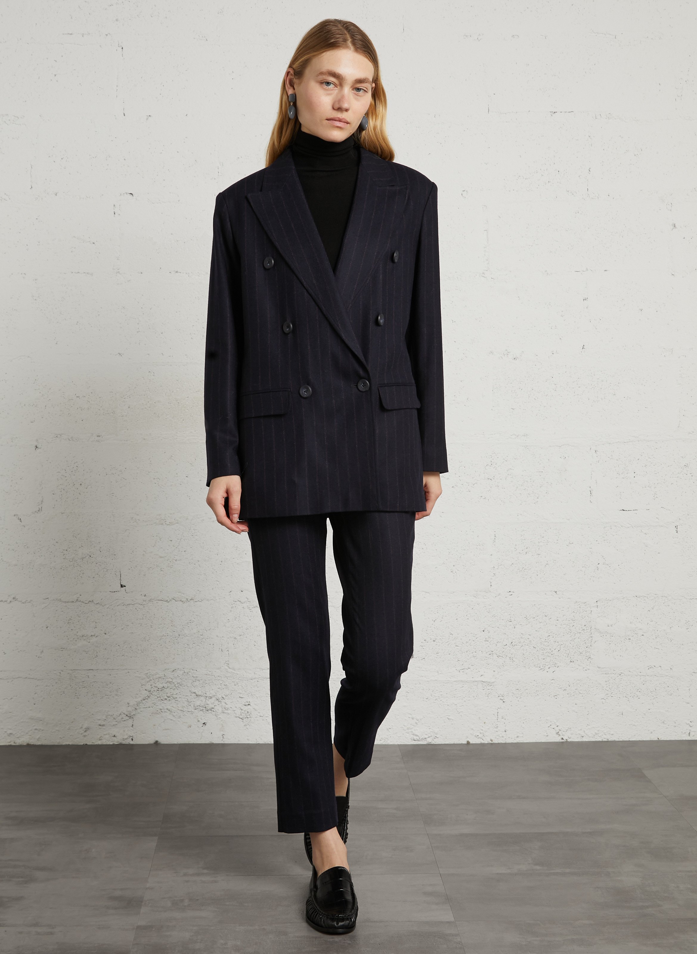 Straight wool-blend pants DIEGA Multicolored
