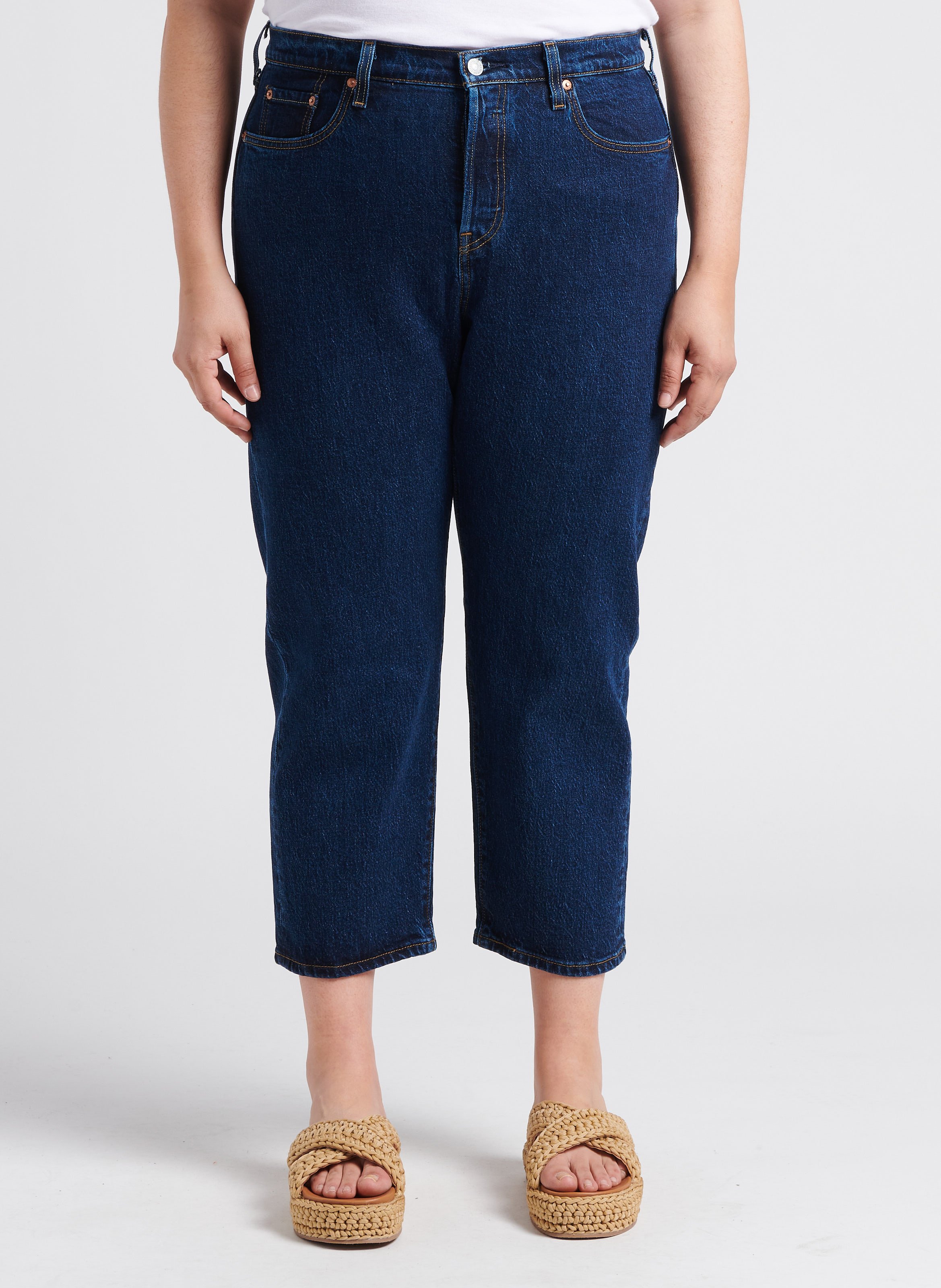 High-rise straight-leg jeans LEVI'S Raw denim