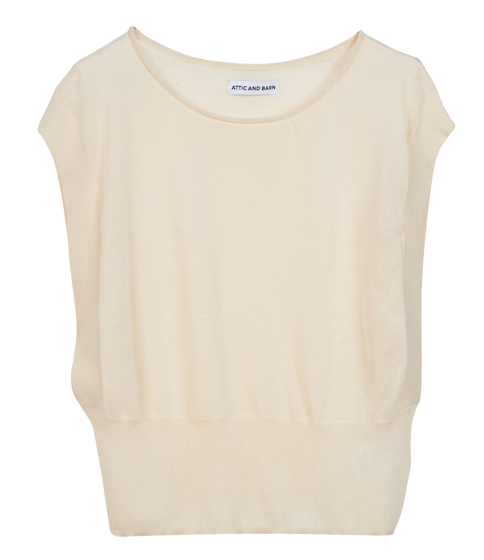 Pull ample à col rond  ATTIC AND BARN Beige