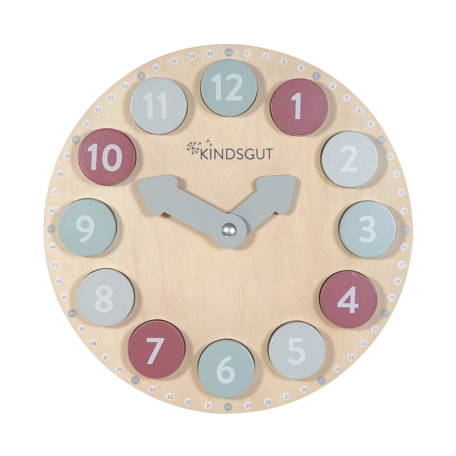 Teaching clock KINDSGUT Multicolored