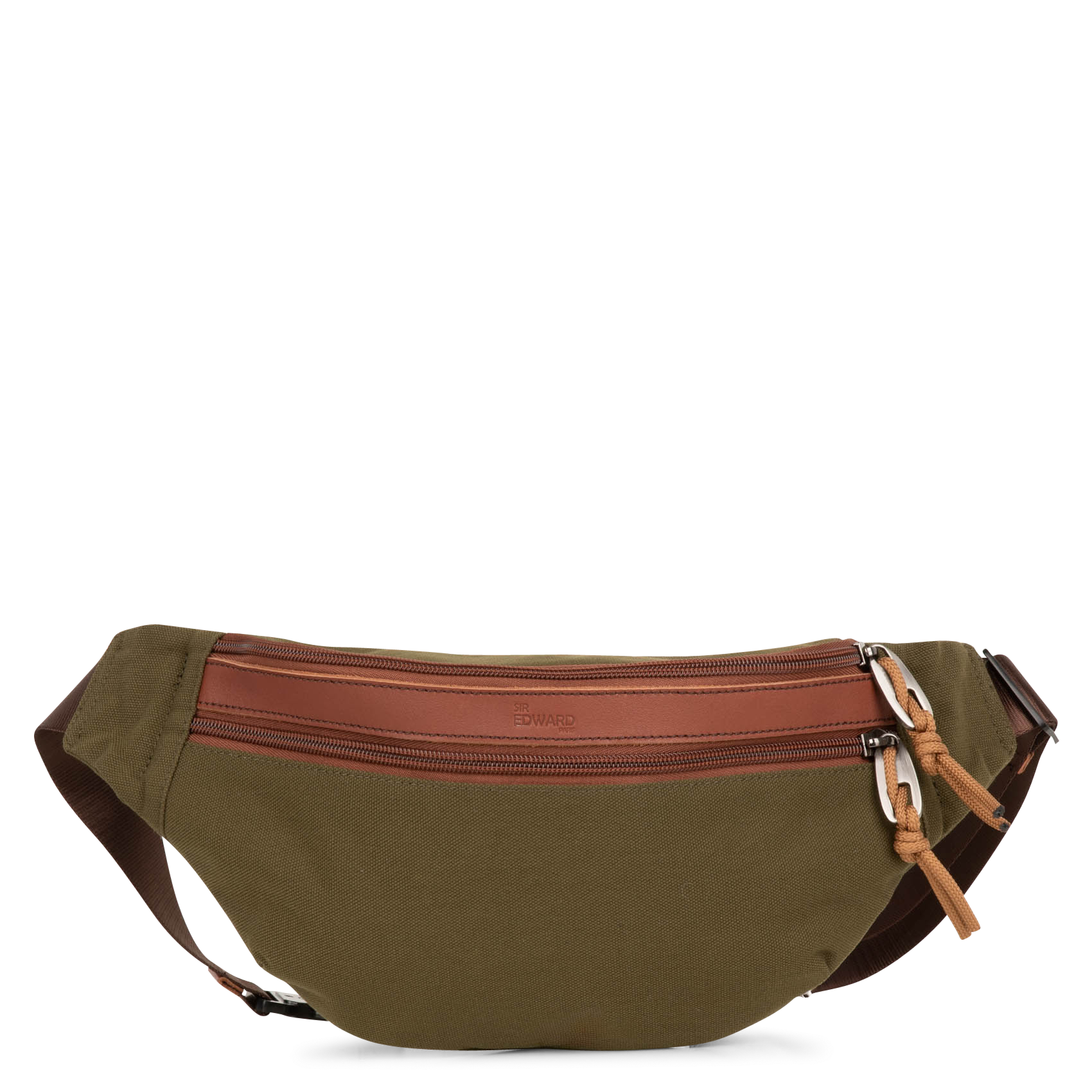 Two-tone leather blend bum bag SIR EDWARD