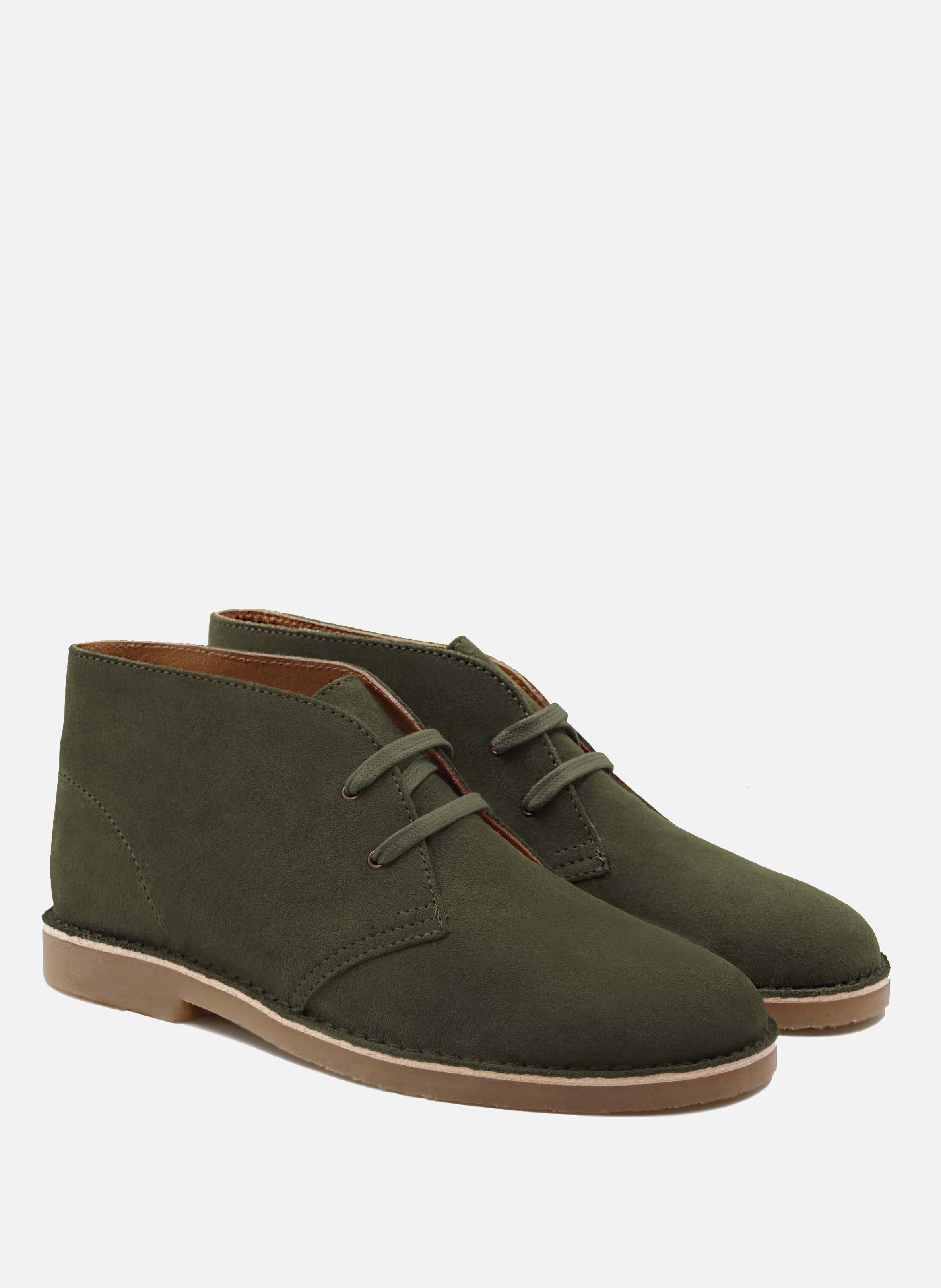 Suede Chukka ankle boots JULES & JENN Green