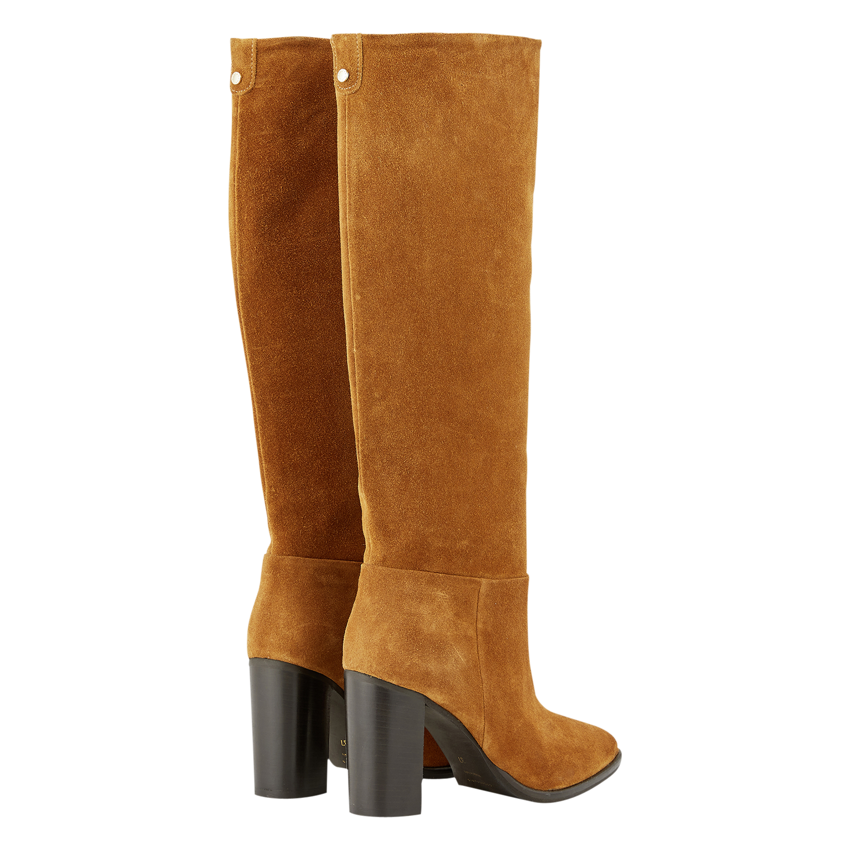 Heeled suede boots COSMOPARIS Brown