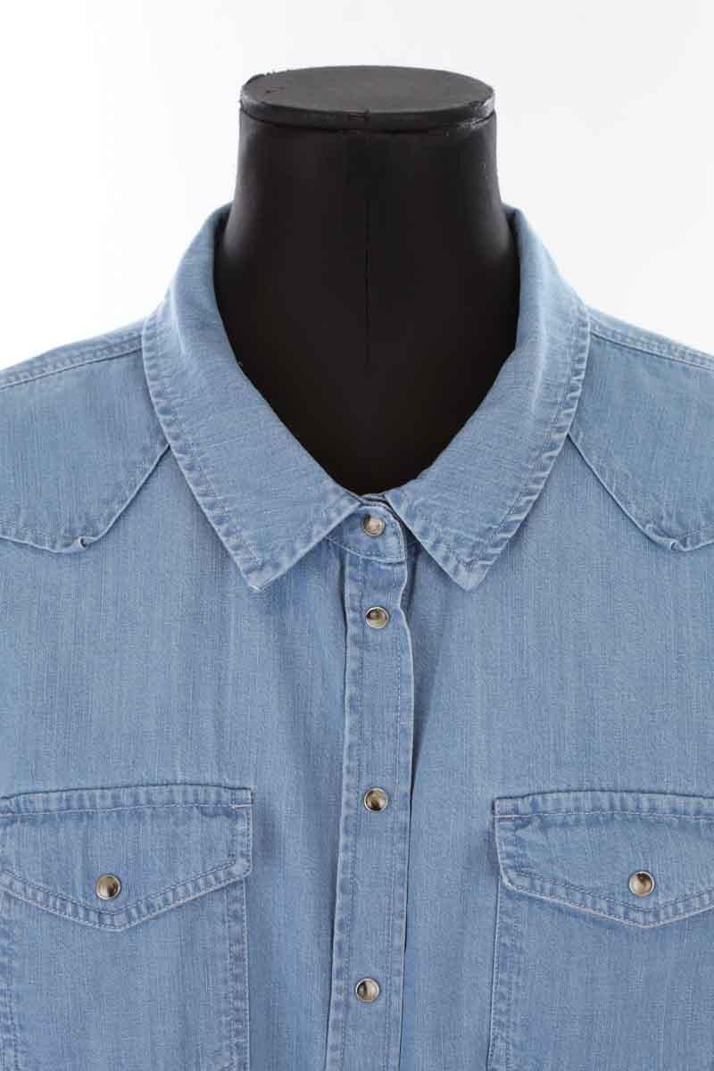 Cotton shirt SEZANE - Seconde main Blue