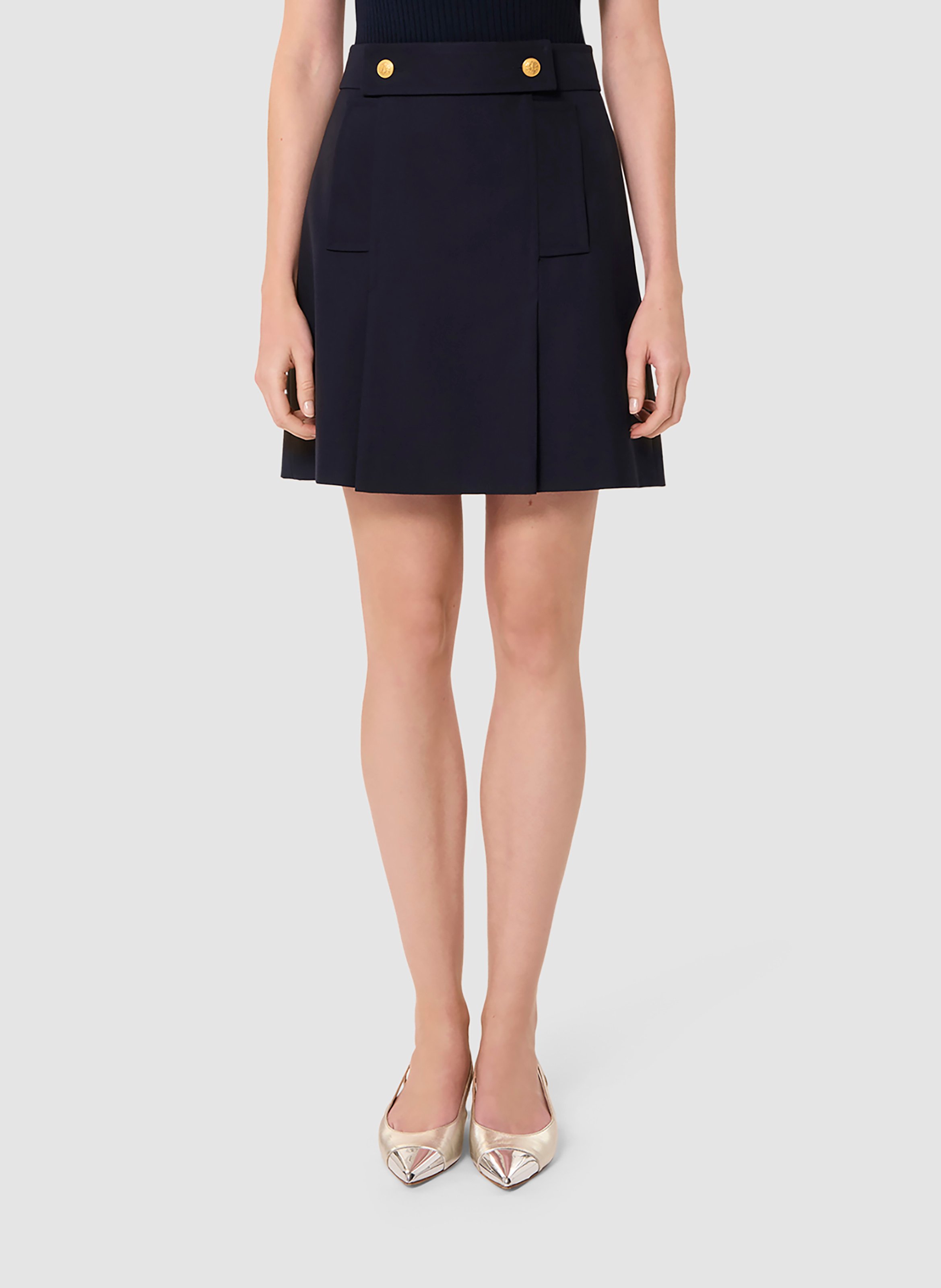 Short Bermuda Tara Jarmon Taille 38 Couleur Marine - Occasion Très Bon état