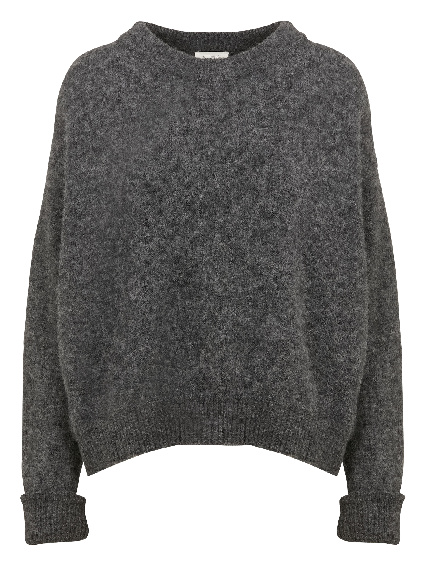 Pull ample col rond en laine mélangée VITOW Acier chine