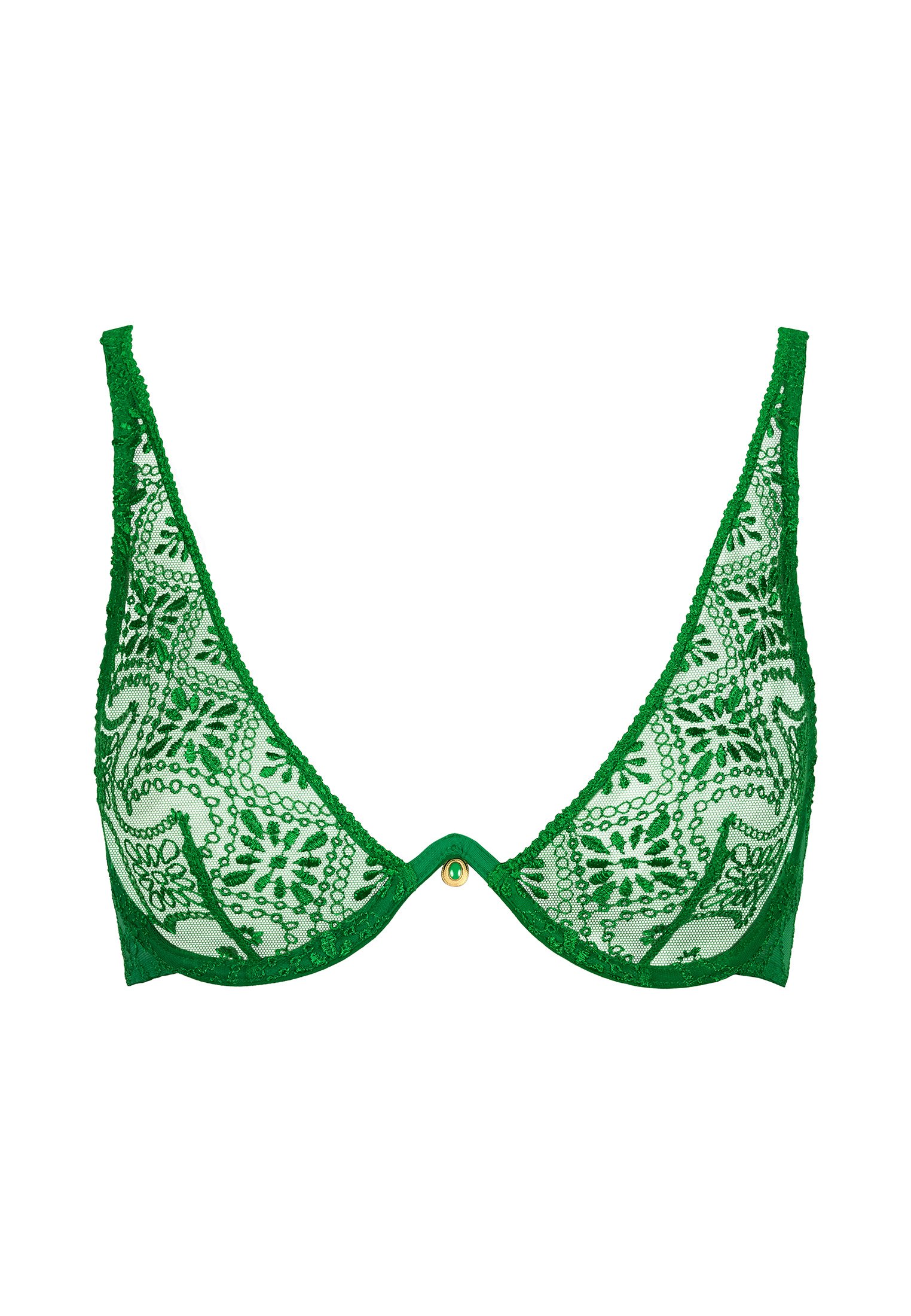 Triangle bra without underwire AUBADE Green