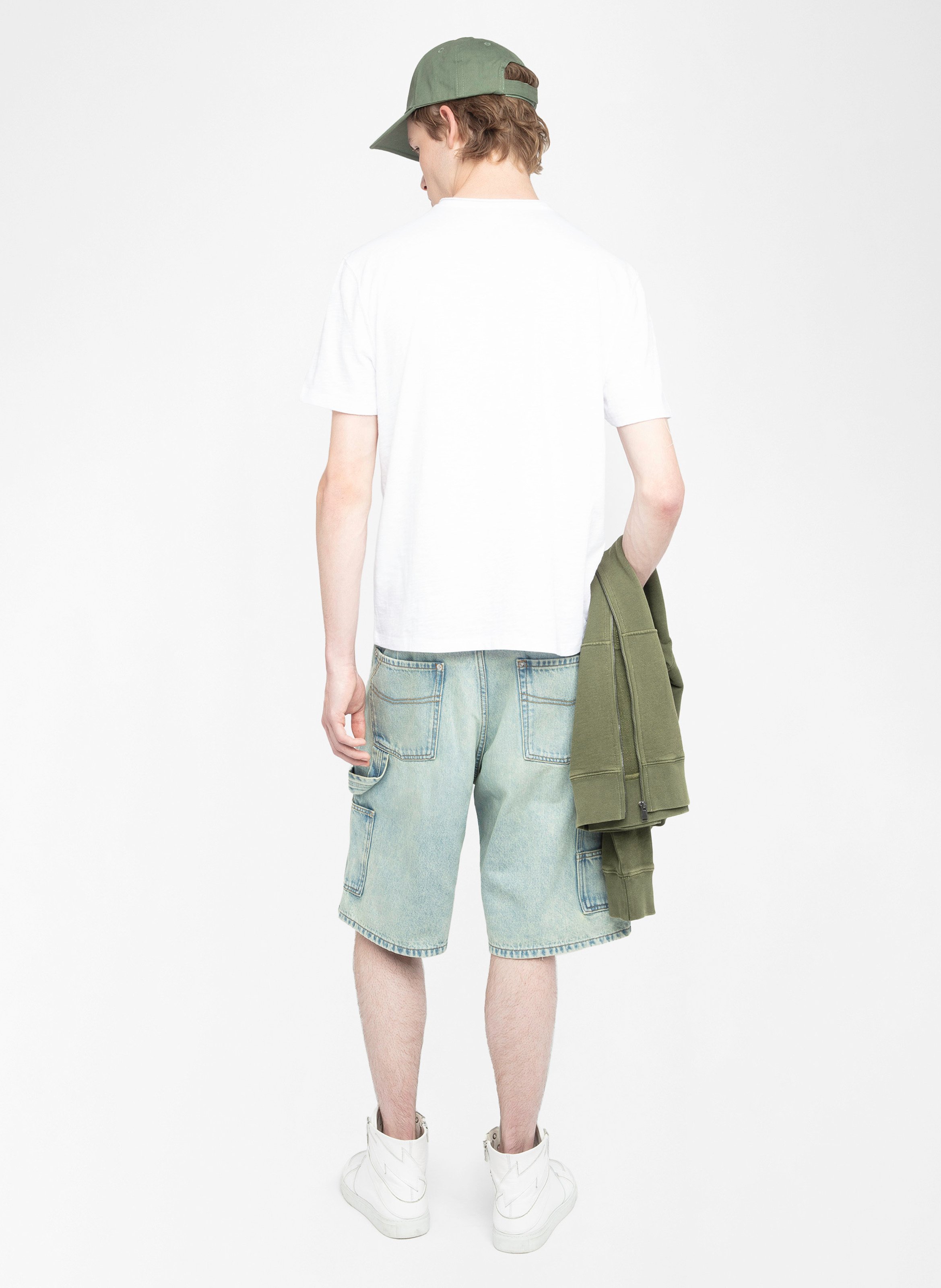 Tee-shirt col rond en coton ZADIG&amp;VOLTAIRE Blanc